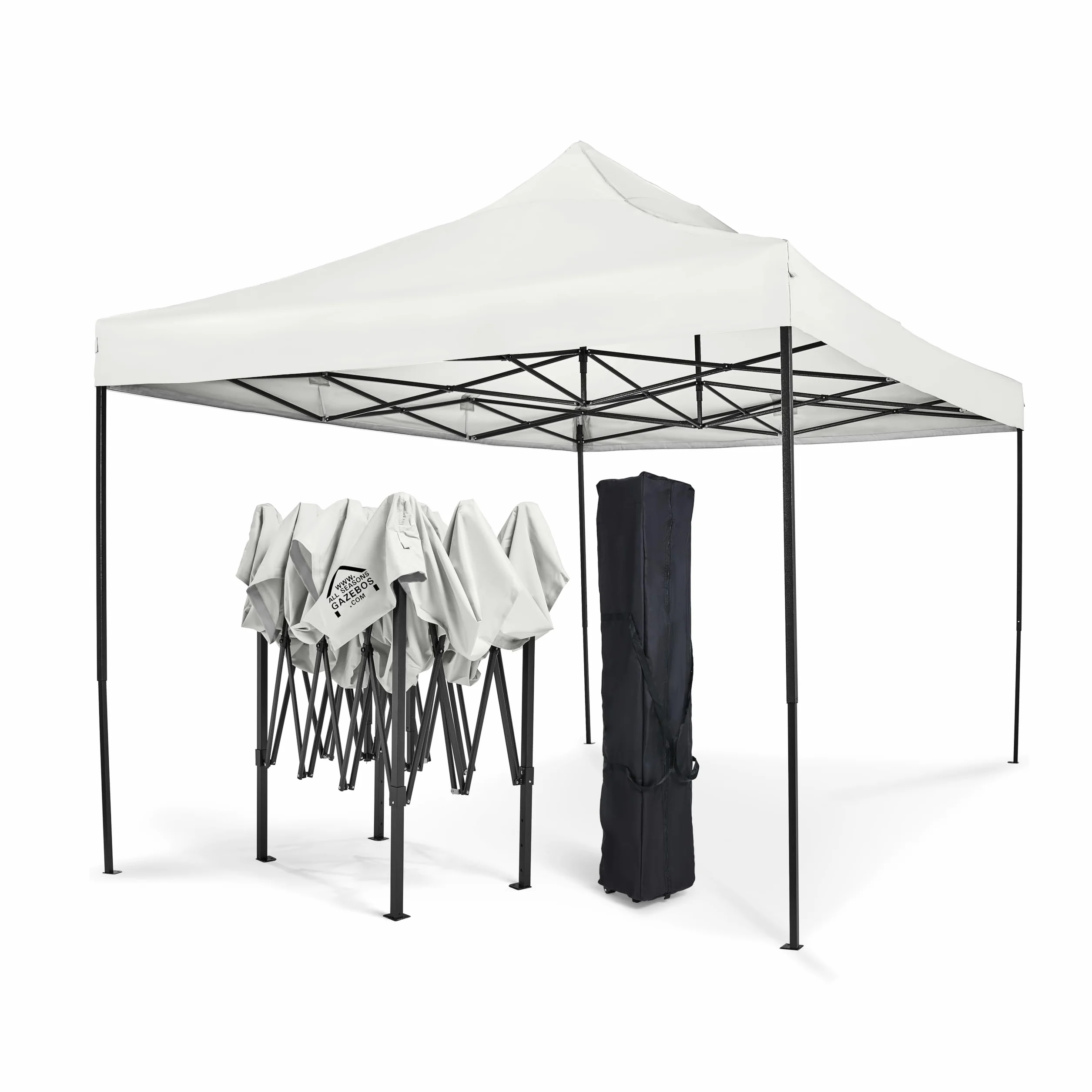 Tonnelle Pliante 3x4.5m All Seasons Gazebos Blanc Entièrement Étanche
