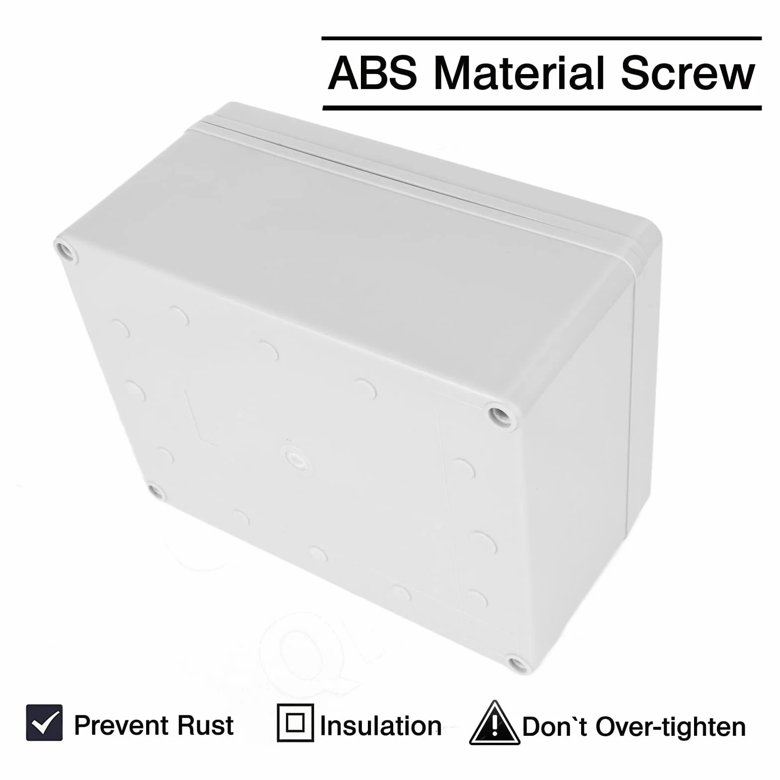 Boîte De Jonction Extérieure 200x150x100 mm Plastique ABS IP67 étanche Gris
