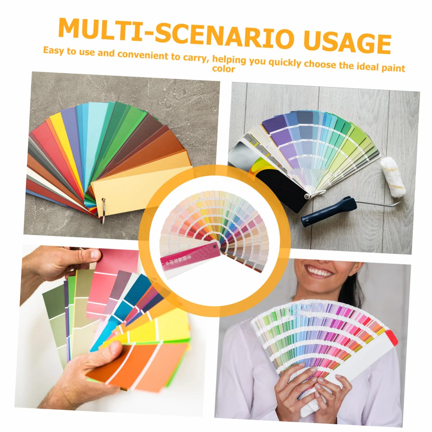 ORFOFE Nuancier de Peinture Portables 365 Couleurs Standard Plastique Papier pour Projets DIY