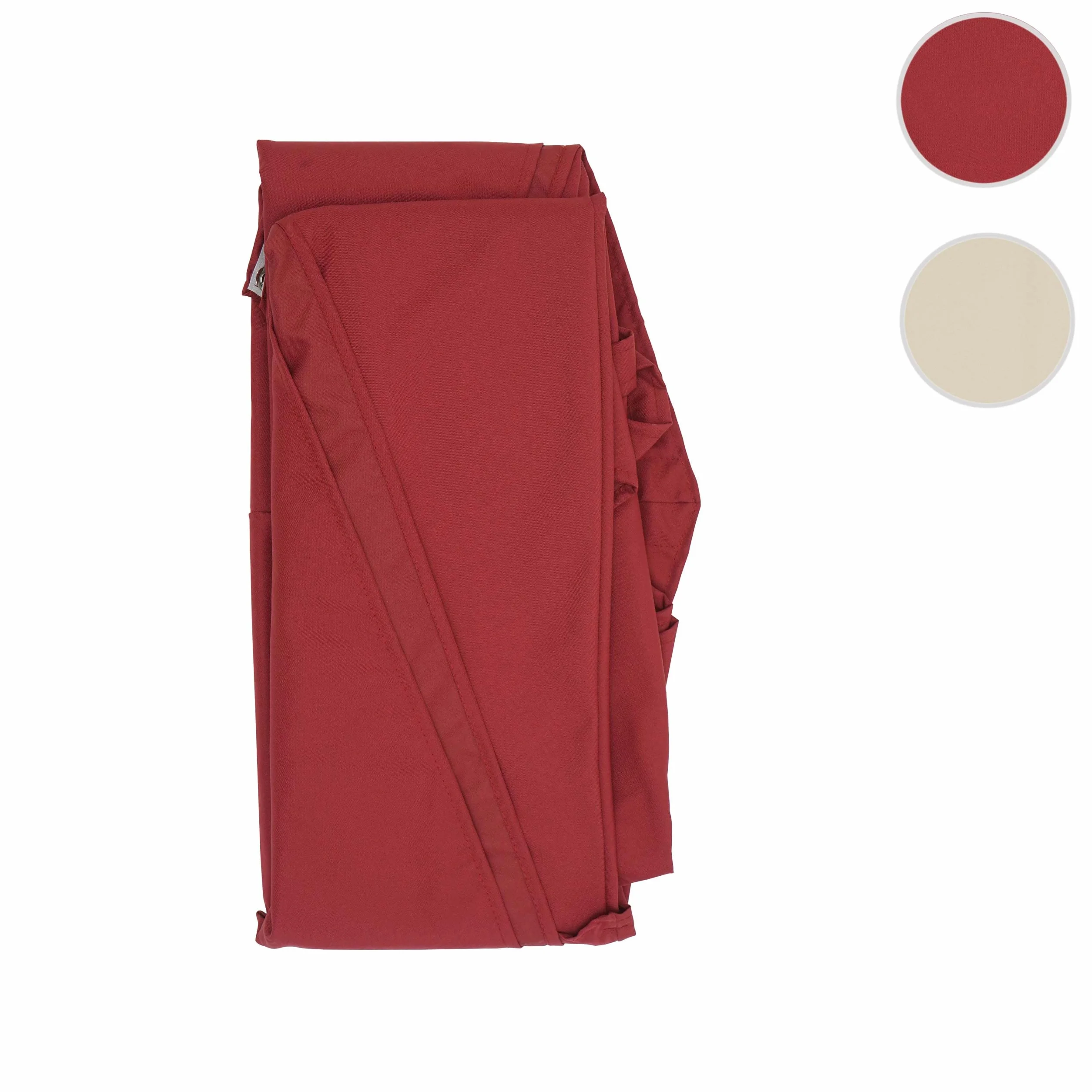 Mendler Toile de Parasol HWC-A96 8 Baleines Ø3m 220g/m² Polyester Bordeaux