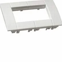 Hager tehalit.brp/brap/brs Support 2 mécanismes 45 x 45 mm rAL9010