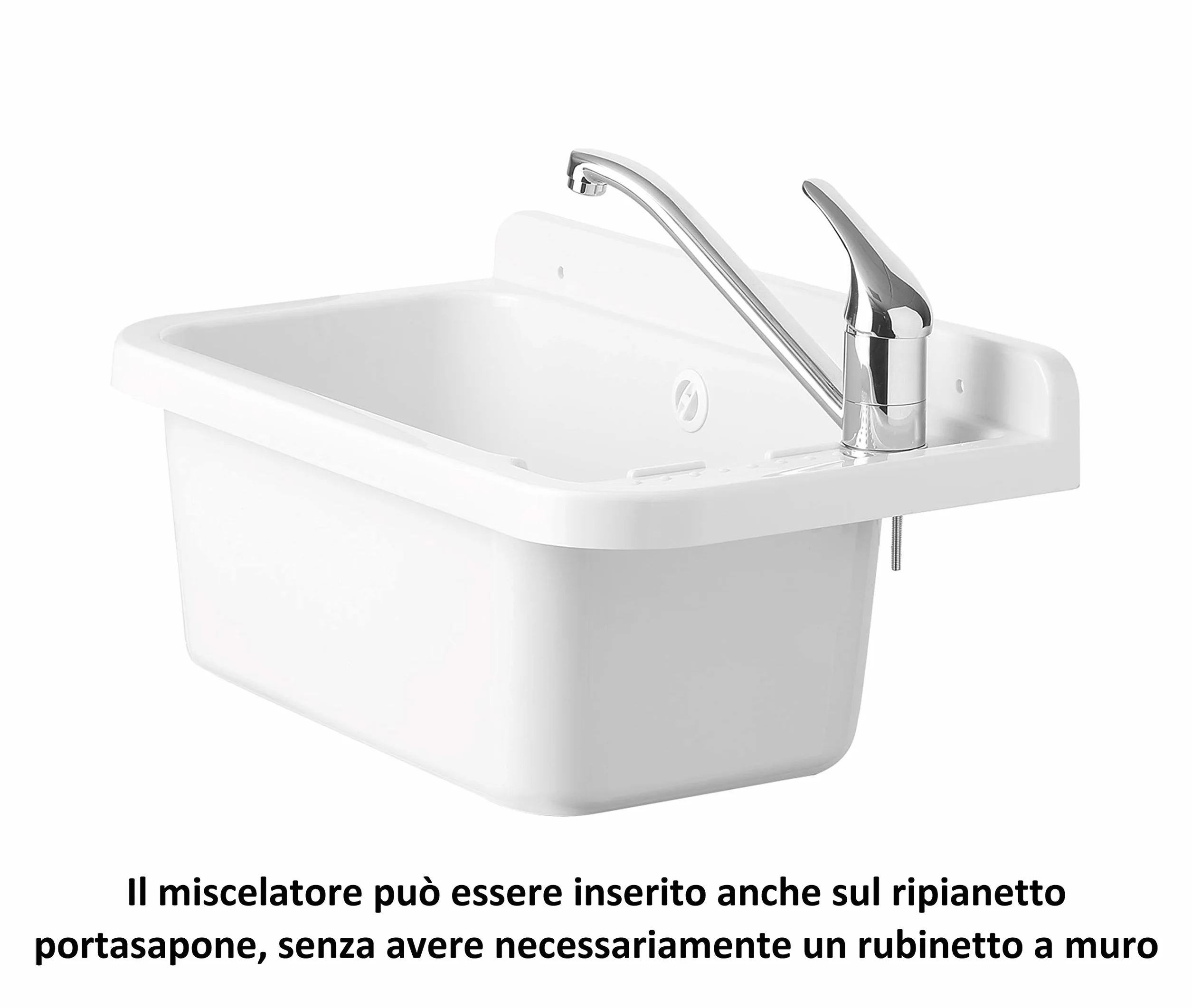 Pilozzo Résine PP 60 x 34 cm de la paroi de lavage Negrari-2060