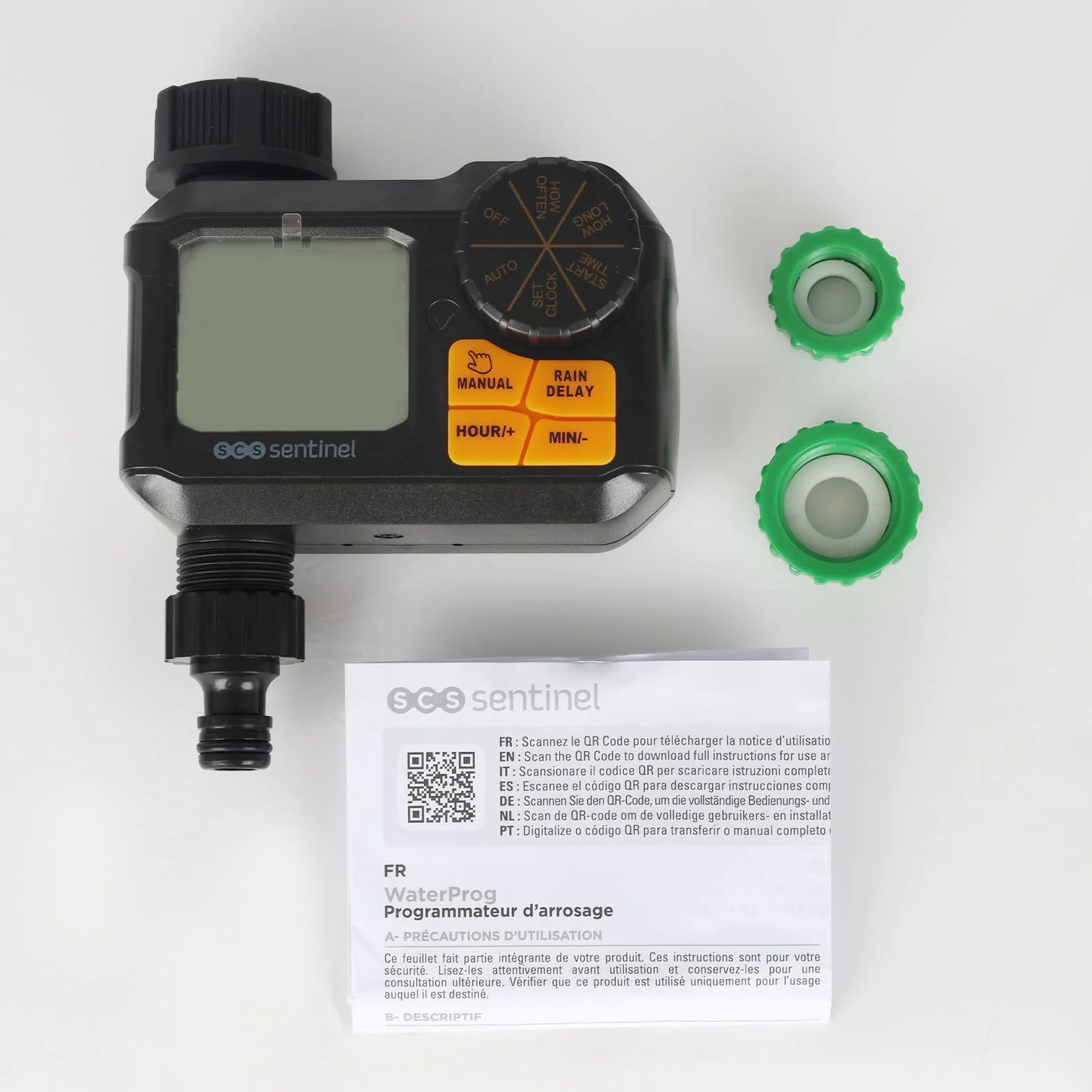 SCS Sentinel Programmateur d'Arrosage Extérieur Compact 122x64.9x118 mm Eau Froide Automatique