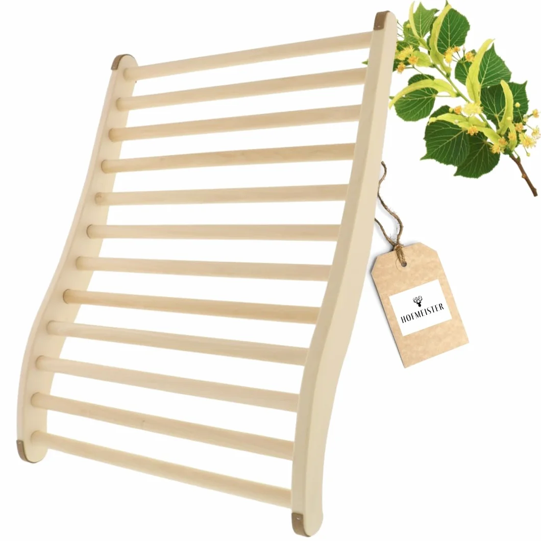 HOFMEISTER® Support dorsal ergonomique bancs sauna bois de tilleul