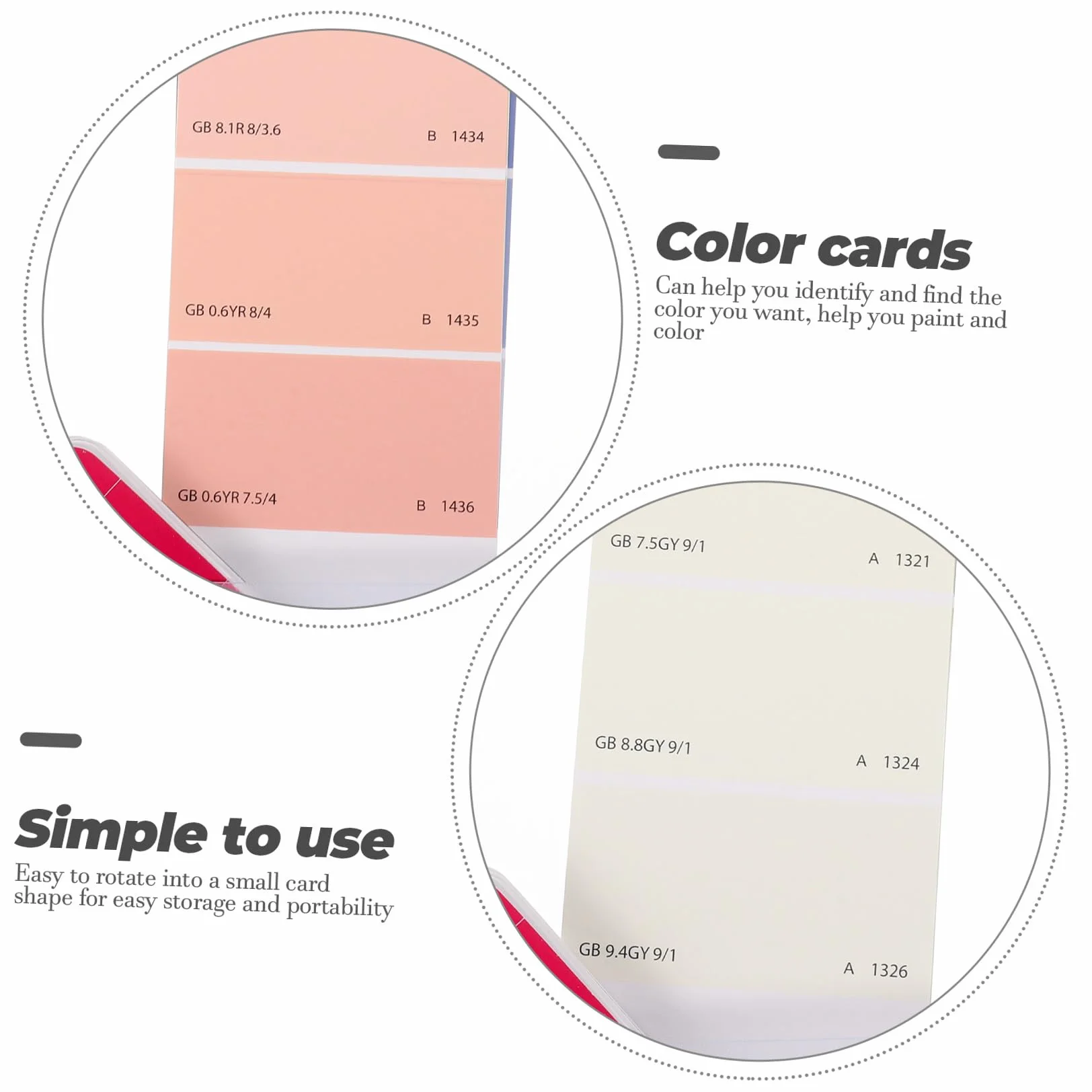 Nuancier Papier Plastique 258 Couleurs Cartes de Couleur Contraste Peinture Architecturale
