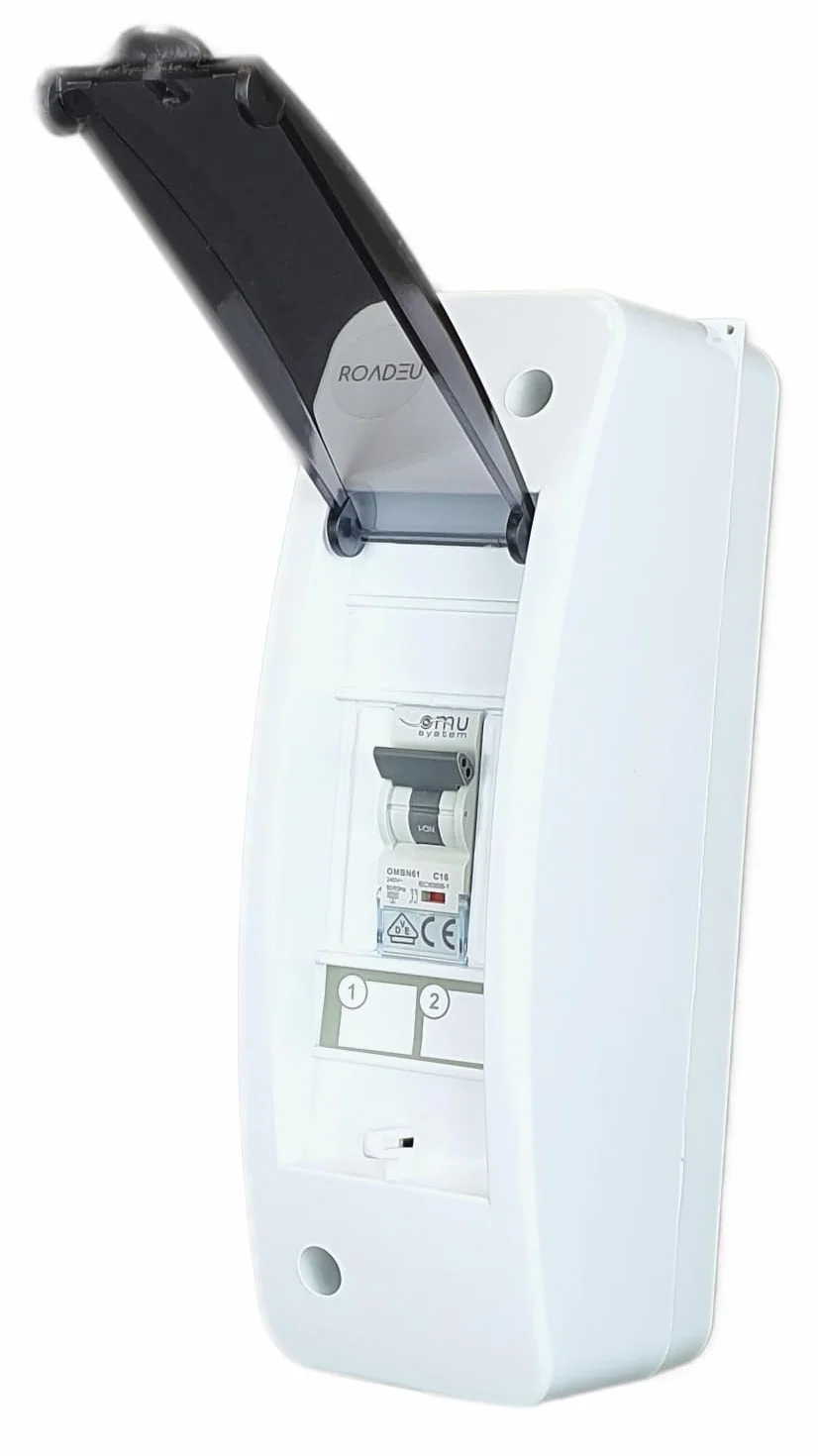 Coffret de chantier Tableau Electrique Disjoncteur 16A C Phase Neutre L1+N Boîte Équipé