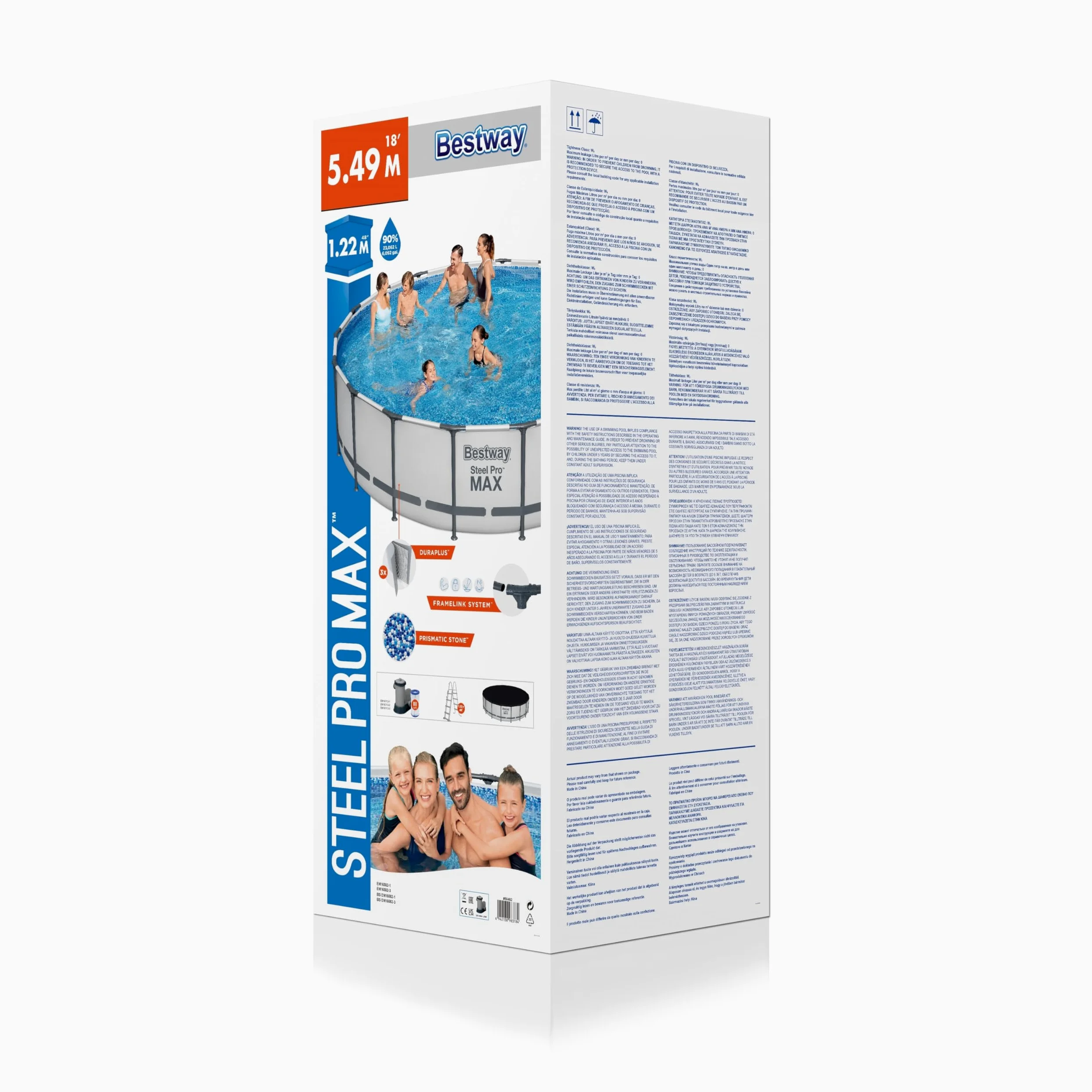 Bestway Steel Pro Max™ 18' x 48"/5.49m x 1.22m Pool Set