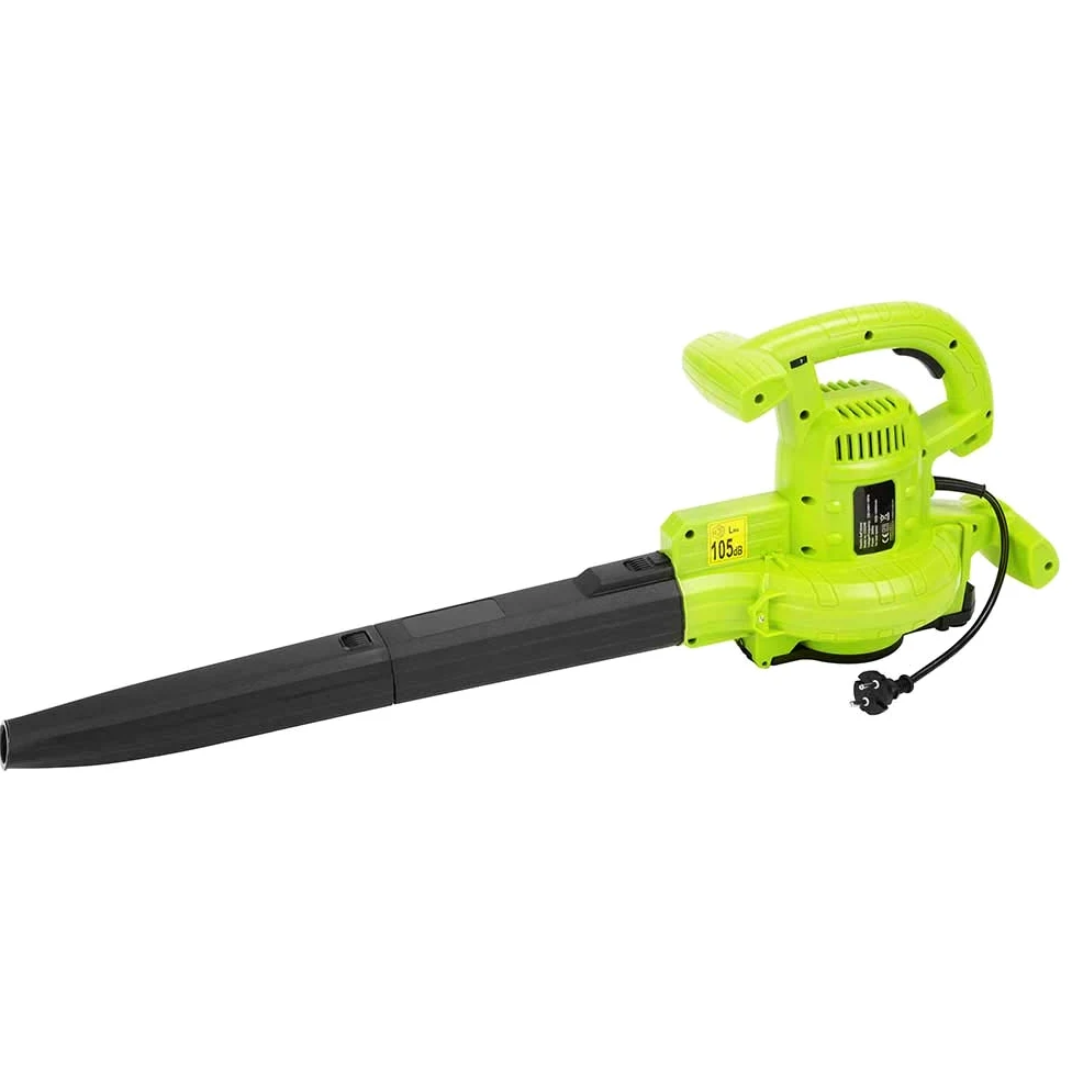 BAKAJI Extracteur de Feuilles électrique de Jardin 3 en 1 aspirateur déchiqueteuse et souffleur à Feuilles, Puissance 3000 W avec réservoir de Collecte 40 l et bandoulière pour Entretien, avec Fil