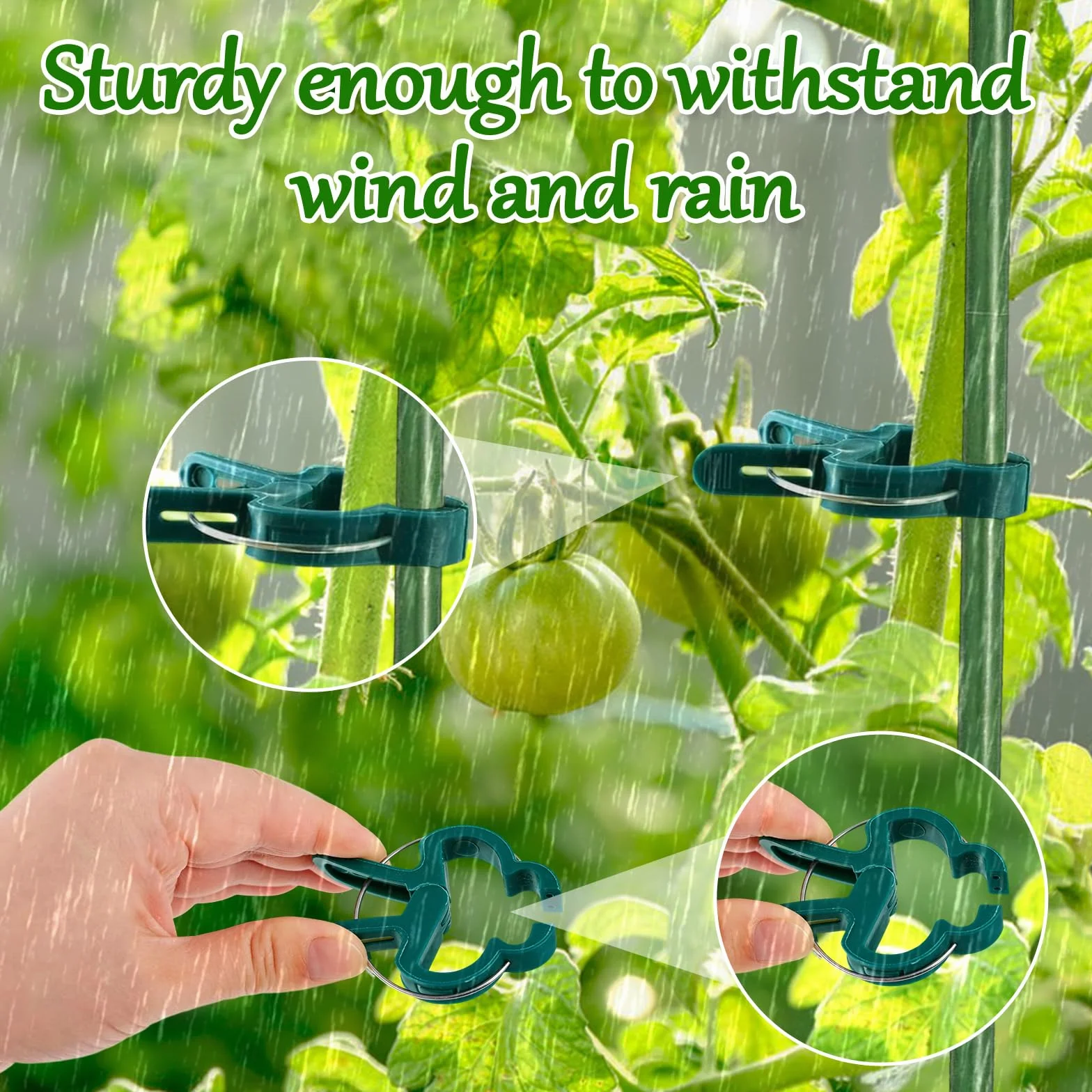 Attache Plante, Pince Attache Tomate, Clip de Support pour Plante, Clips Plantes Grimpantes, Attaches Tomates Clips Réutilisable pour Fixer et Soutenir Plantes, Légumes, Fleurs et Fruits (60PCS)