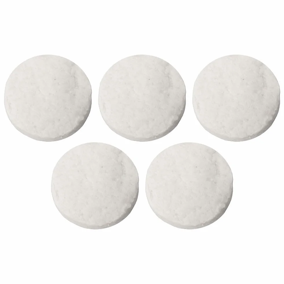 Mèches circulaires en laine pour cheminées de table, 6,1 x 1 cm, blanc, résistantes à la chaleur