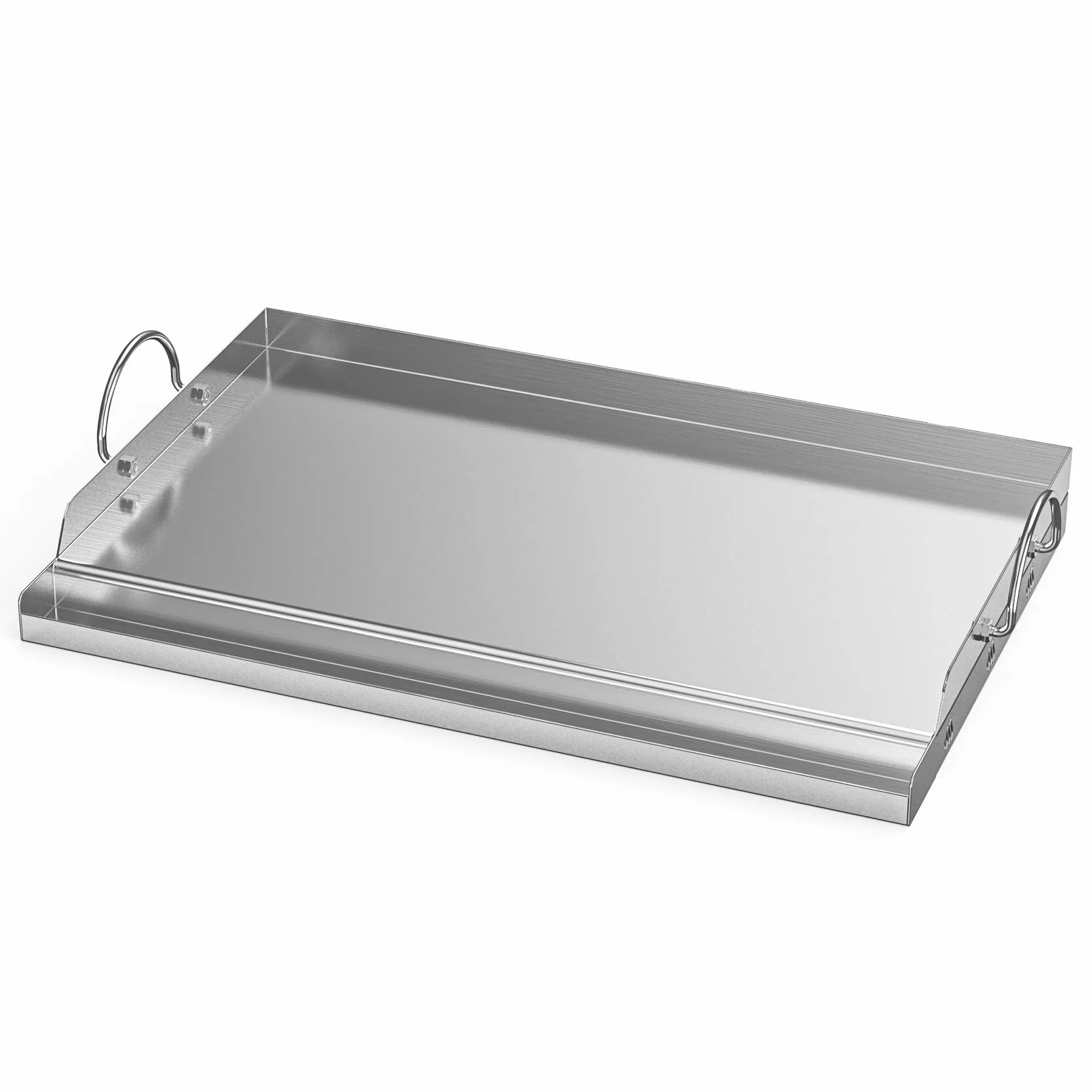 Onlyfire Grande Plaque Plancha en Inox 63.7 x 40.5 cm pour Barbecue Gaz Charbon