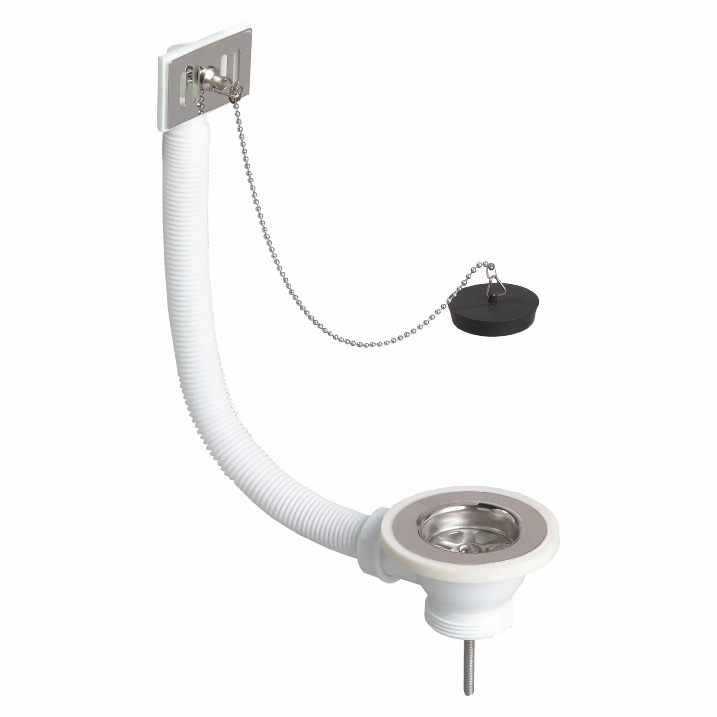 Wirquin Bonde évier cuisine 1 bac Ø60 mm blanc
