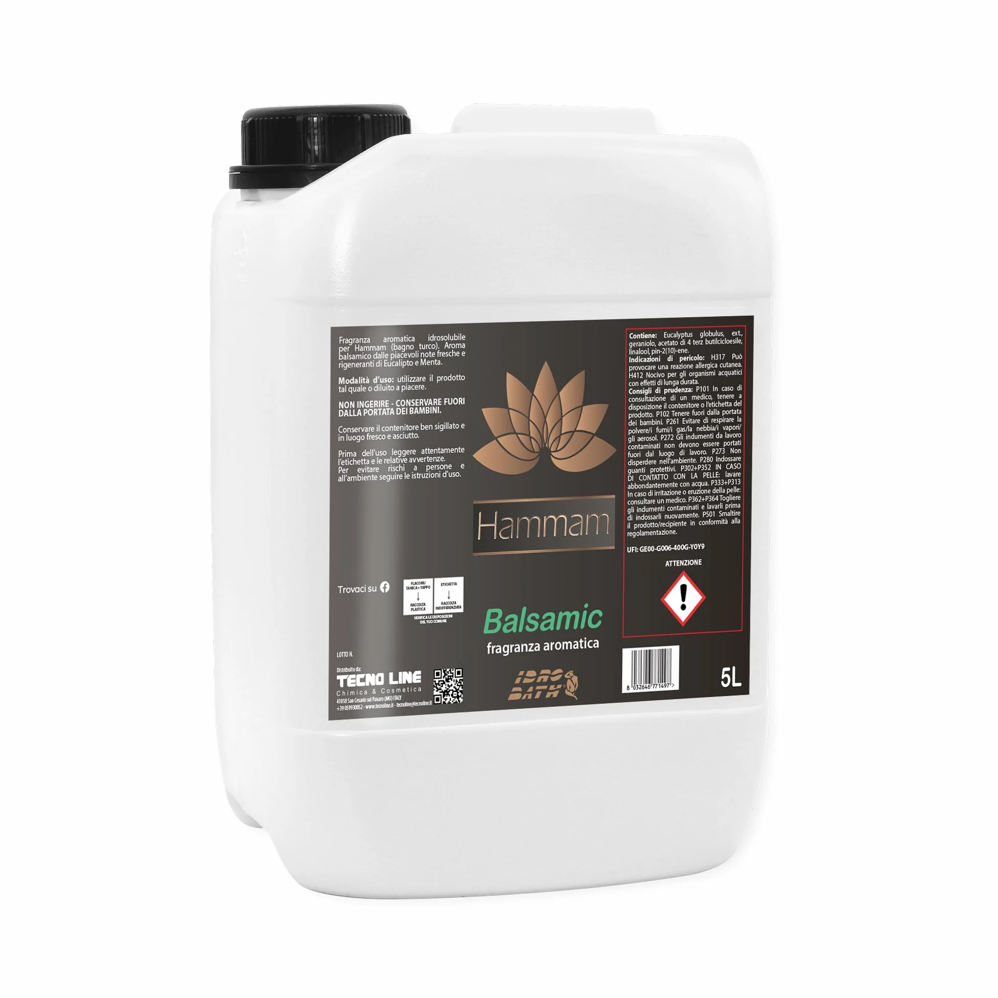 Idrobath Parfum aromatique BALSAMICA concentré 5 l - Parfums pour sauna