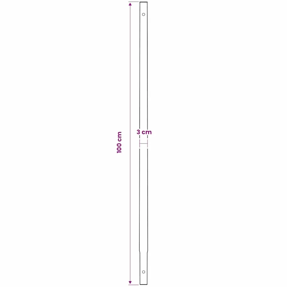 vidaXL Bêche et tarière Manuelle 200 mm avec Rallonge 5 m Acier