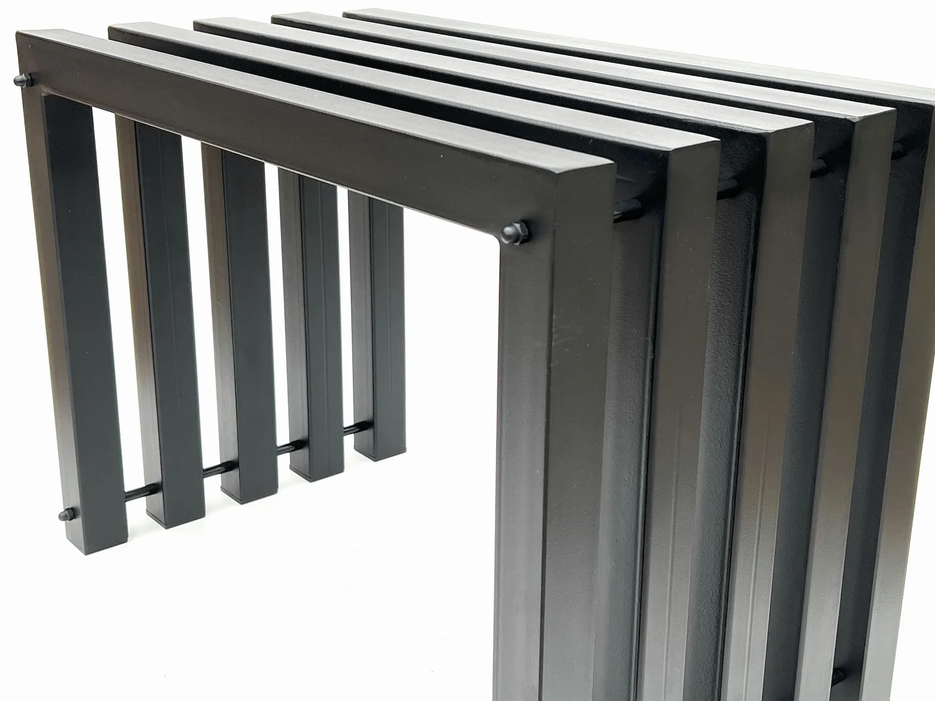 DanDiBo 96446 Tabouret moderne en métal noir résistant aux intempéries 60 cm