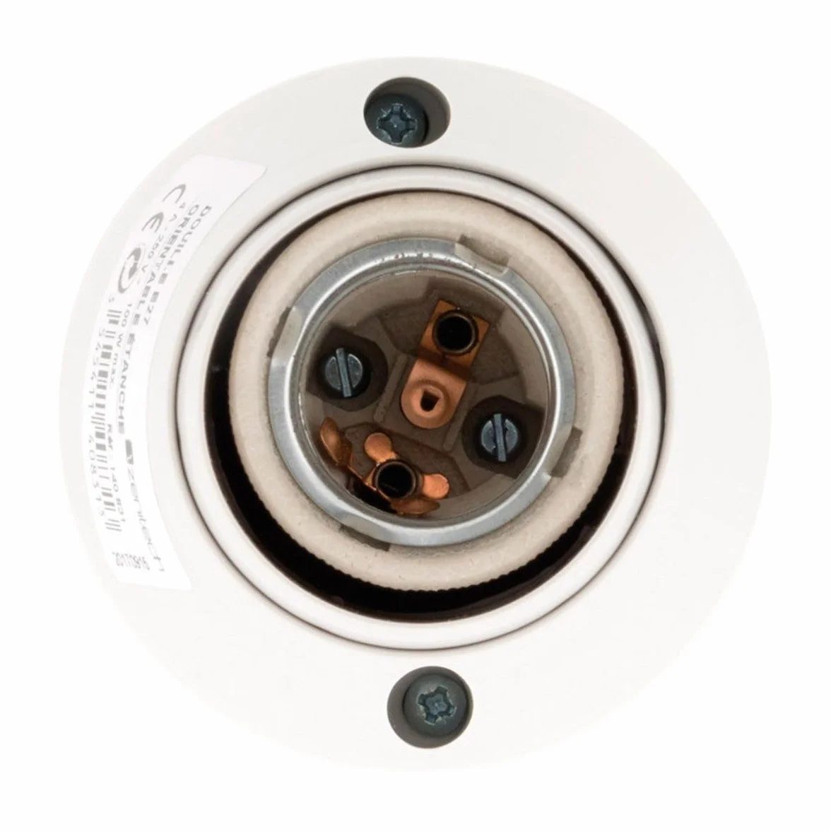 Zenitech Douille orientable E27 blanc