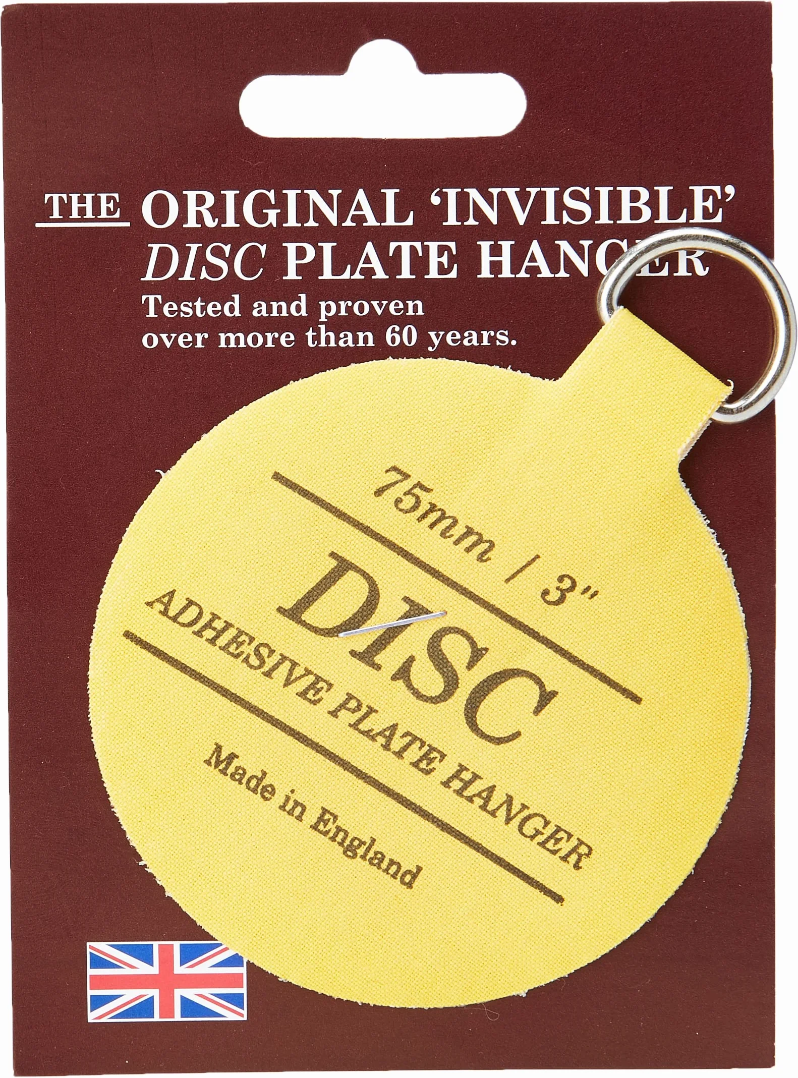 Accroche-assiette adhésif 75 mm