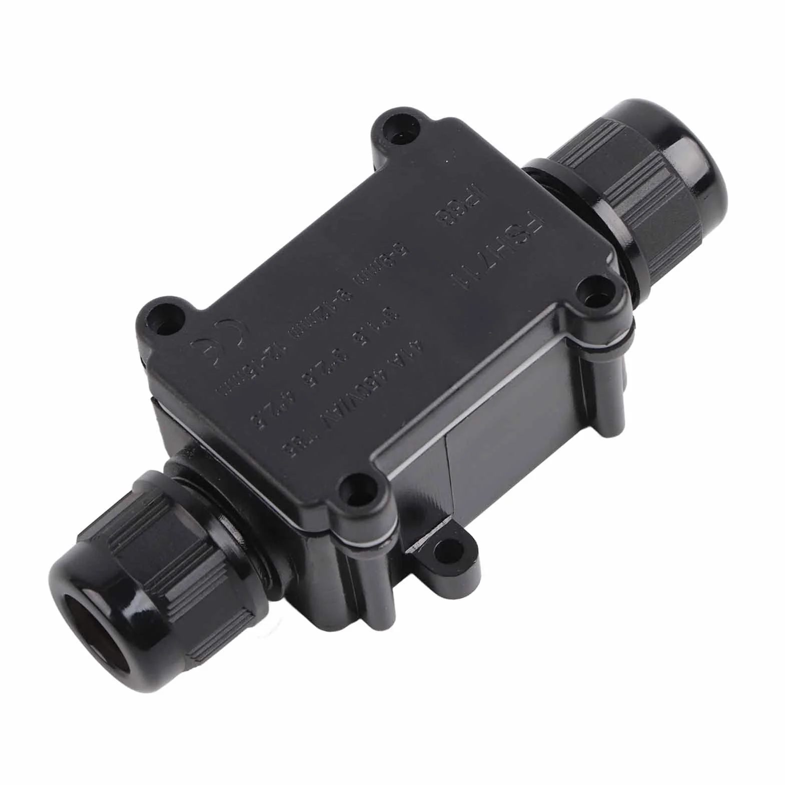 Boîte De Jonction IP68 2 Voies Extérieur étanche Connecteur Protection Ligne Câble Souterrain