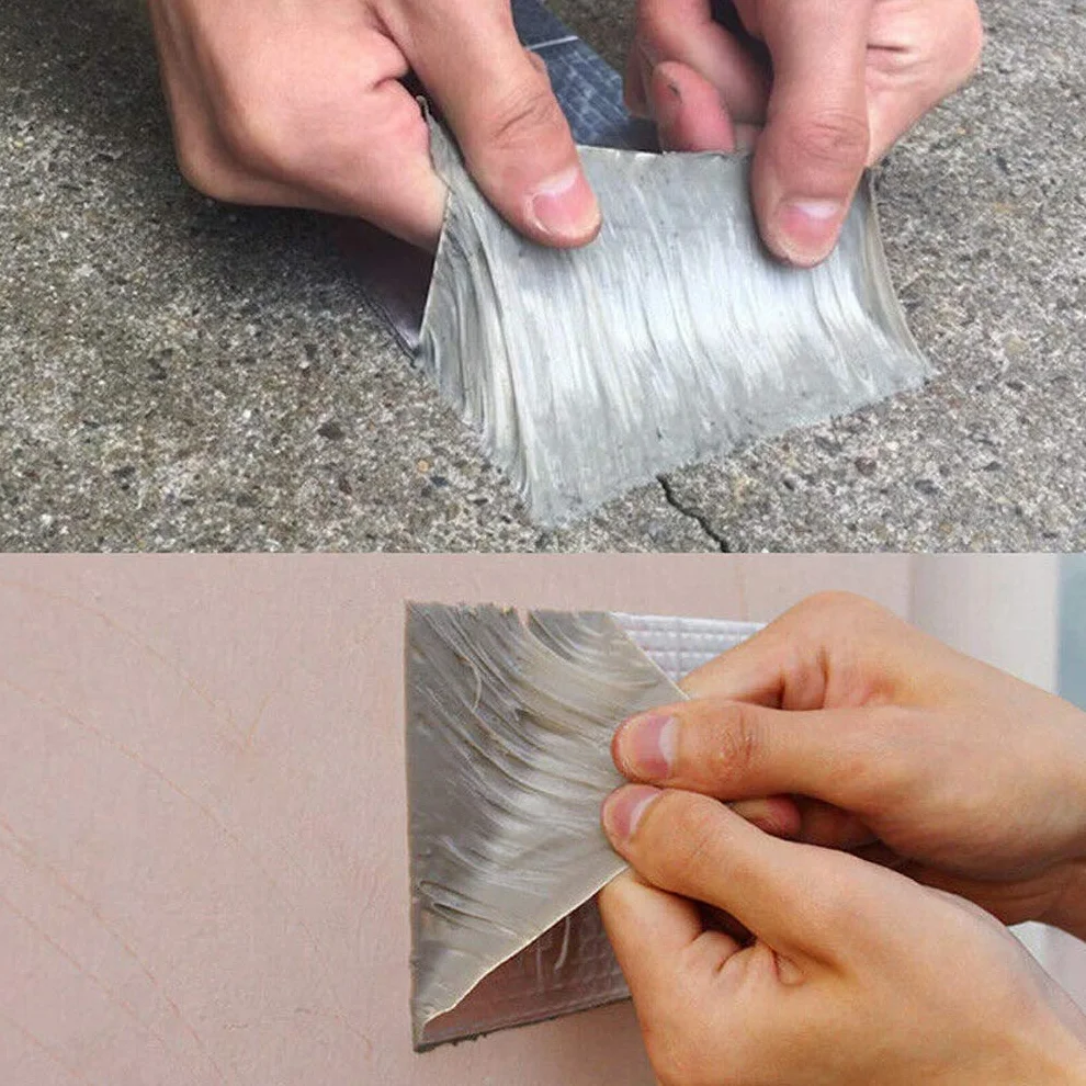 Ruban super étanche en caoutchouc butyle aluminium 1.2mm*50mm*5m pour fuite de toit