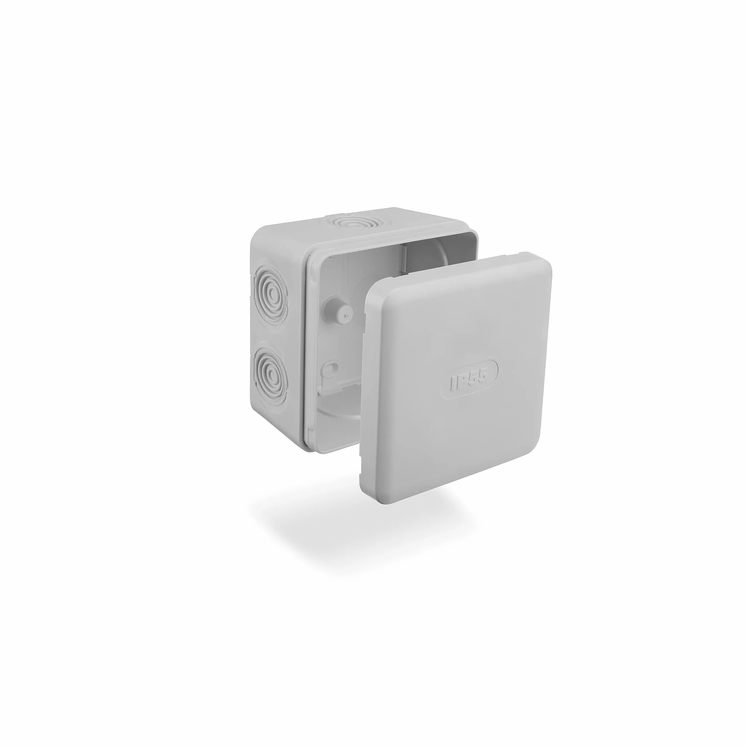 Boite de dérivation étanche IP55 85x85x50mm DEBFLEX Gris