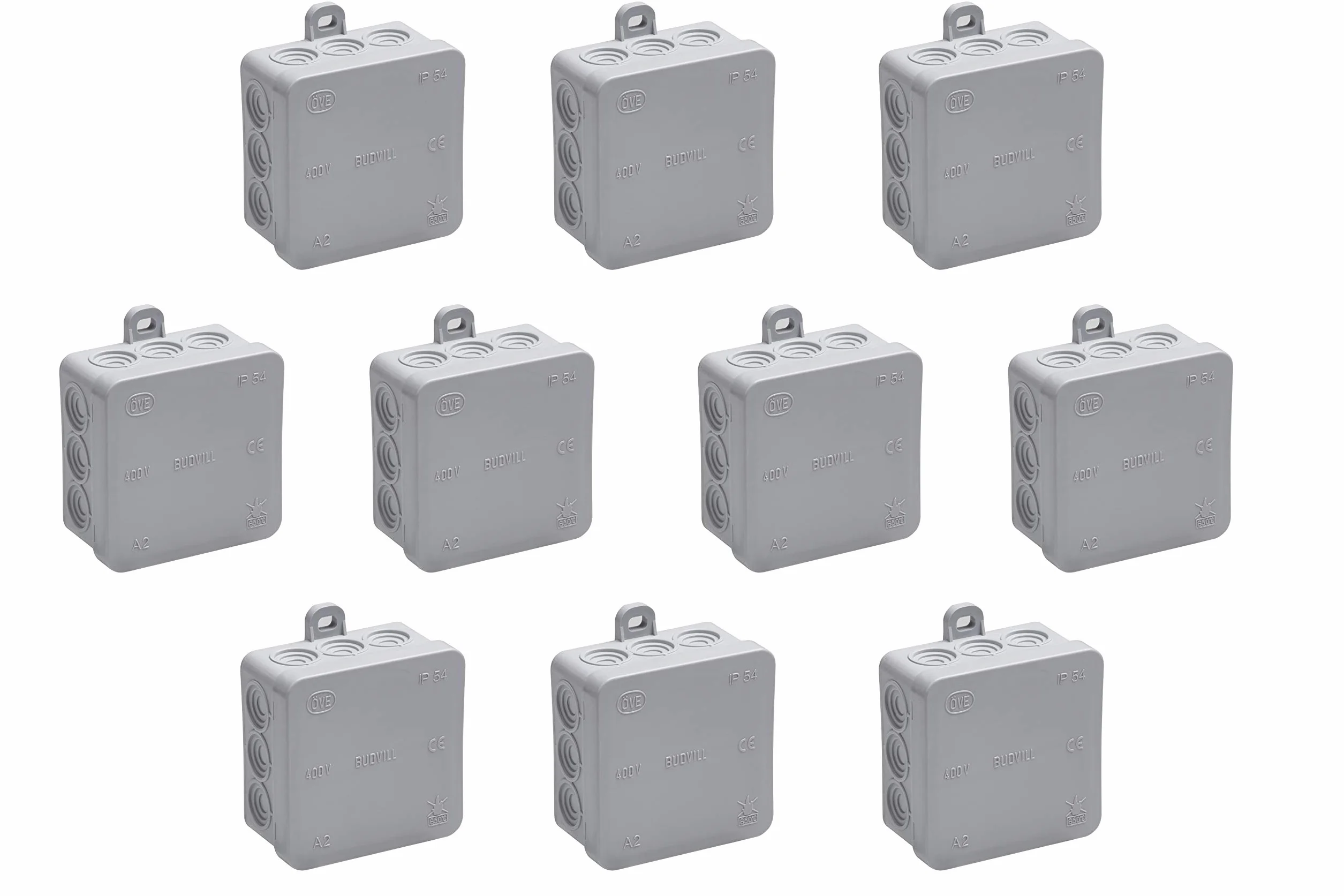 Champion Junction Box 85 x 85 x 37 mm 10-Piece Set