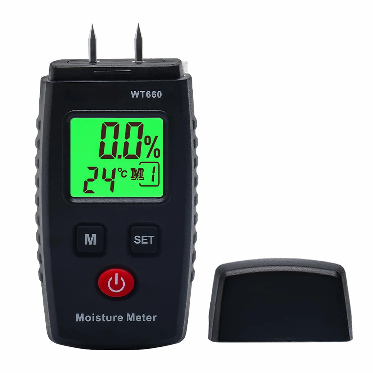 Hygromètre à pin pour bois 7 modes écran LCD rétroéclairage détecteur de moisissure matériaux de construction