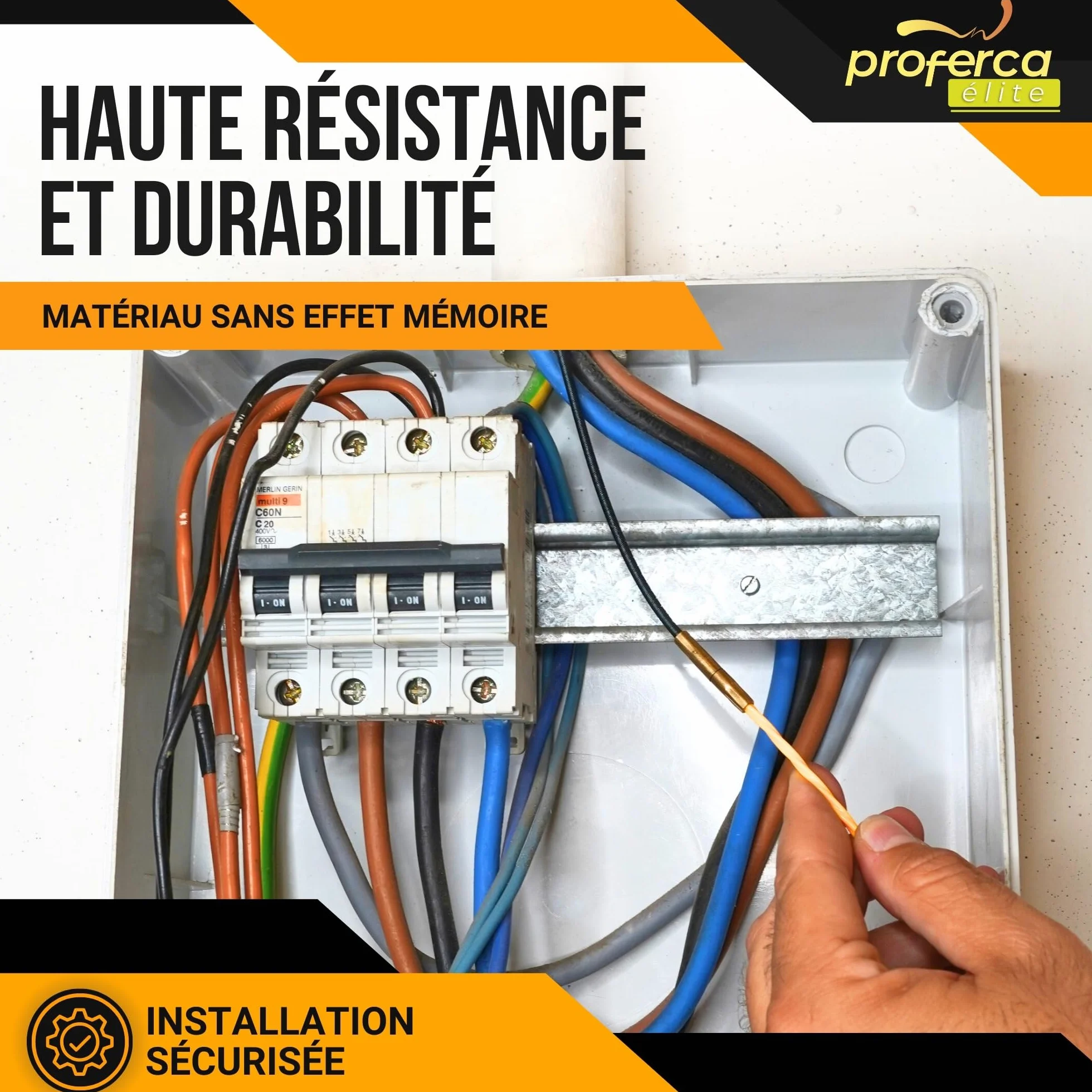 Aiguille Electricien 3mm 15 Mètres Tire Fil Électrique Robuste Passe Câble