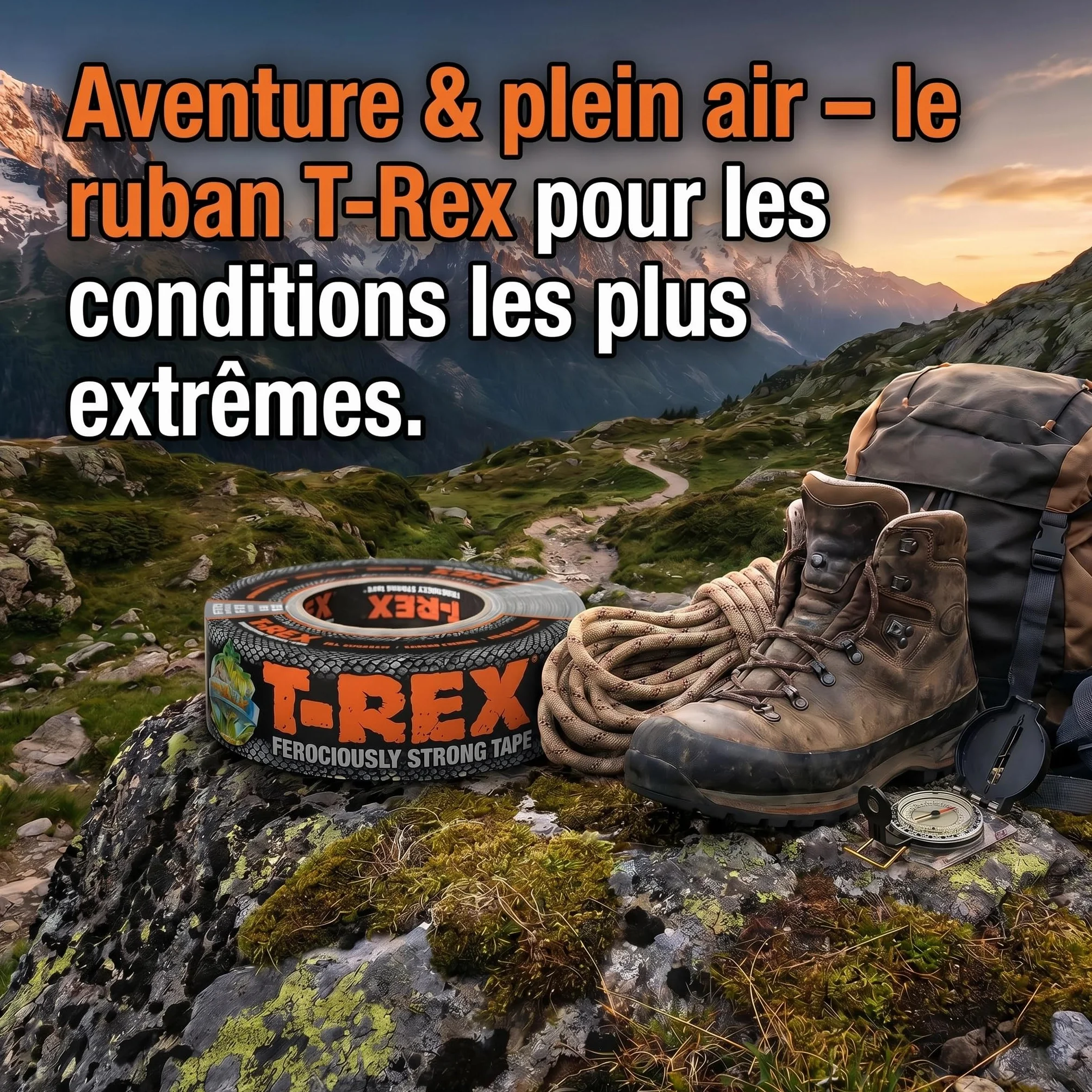 Ruban blindé extra fort T-REX 821-00 imperméable 48mm x 27,4mm