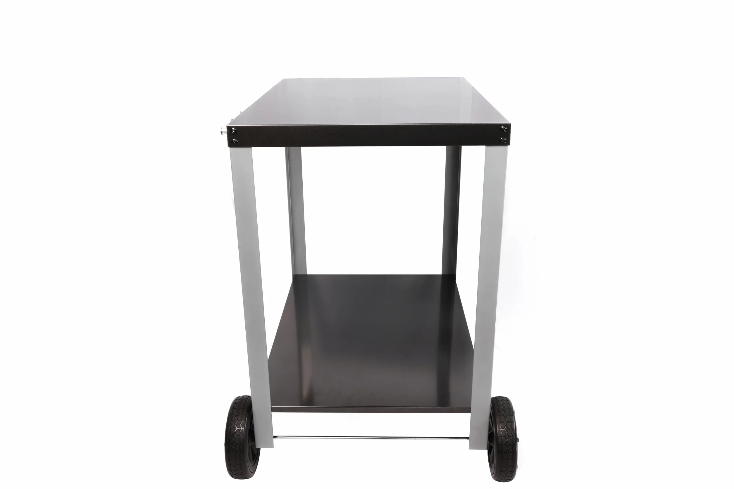 Cook’in Garden Desserte Media 70 Chariot Plan de Travail Mobile Roues Renforcées Meuble Extérieur Jardin Terrasse Noir/Gris