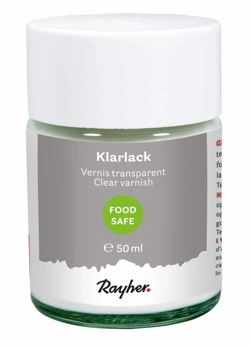 RAYHER Vernis transparent food-safe pour aliments, 50ml incolore