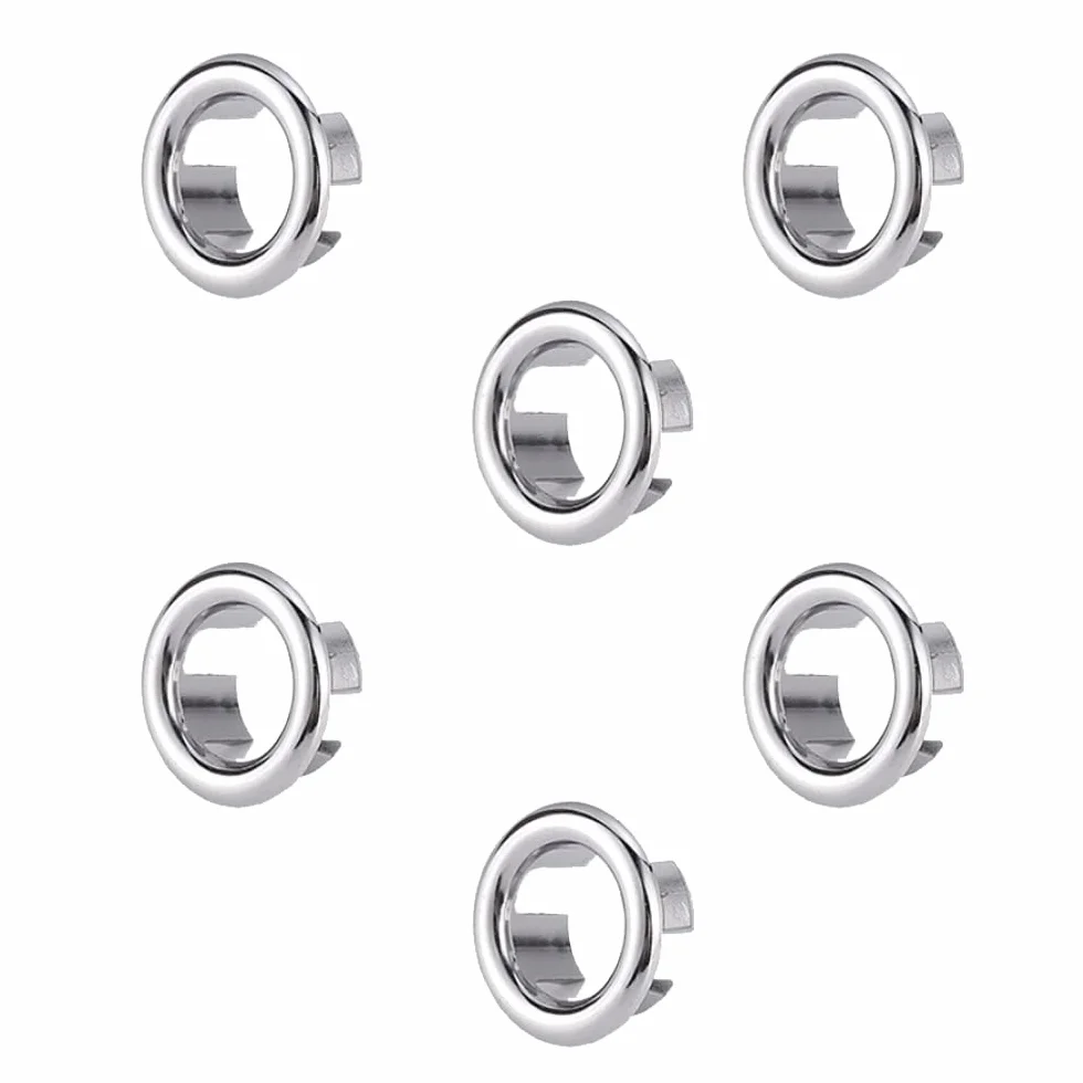 Anneau de Débordement d'Évier 6 Pcs pour Cuisine et Bain
