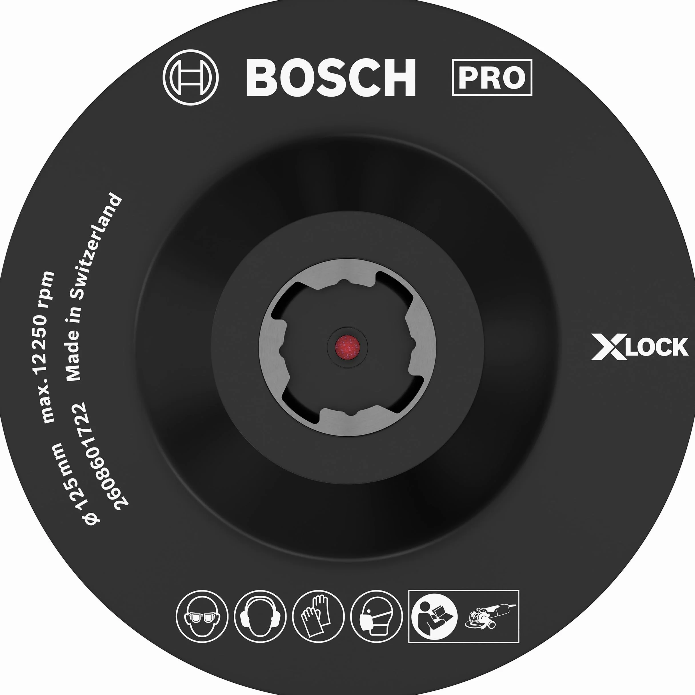 Bosch Plateau de Ponçage X-LOCK Ø 125 mm avec Système Auto-Agrippant