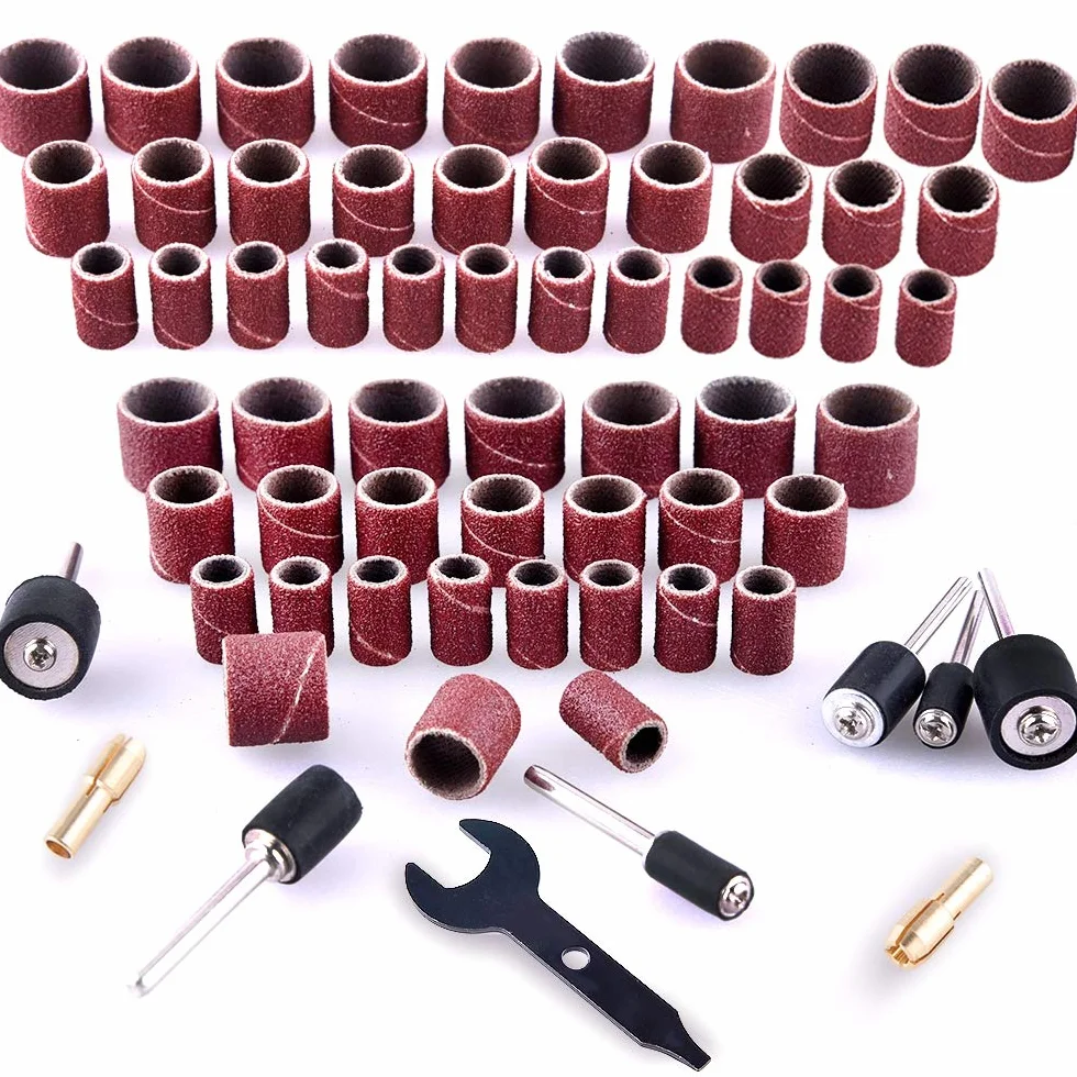 SIQUK 345 Pièces Tambour de Ponçage Ensemble pour Outils Rotatifs Dremel