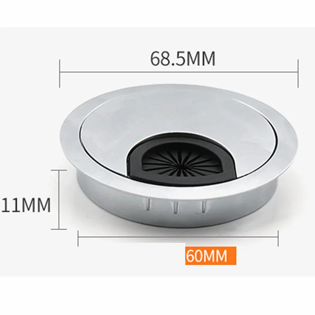 Œillets de câble Ronds en métal 60 mm Bronze Lot de 4