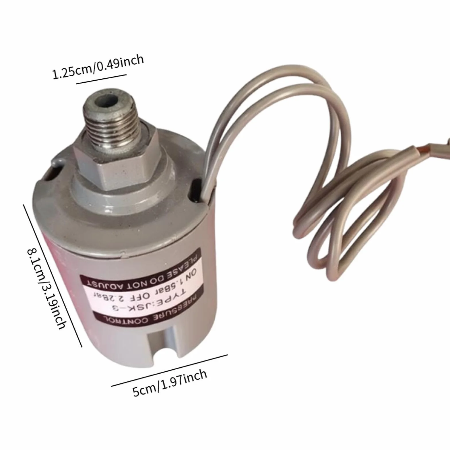 F Fityle Interrupteur de Pompe de surpression, contrôle de Pression, Facile à Installer, Stable et Pratique, Interrupteur de Pompe à Eau pour Le pompage, Externe 12.5 Mm