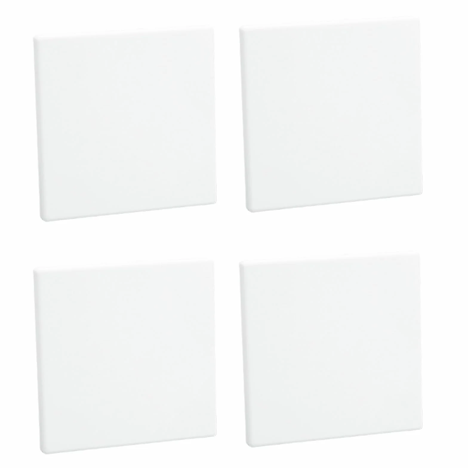Cache-prises encastrés 86 x 86 mm plastique décoratif pour trous muraux