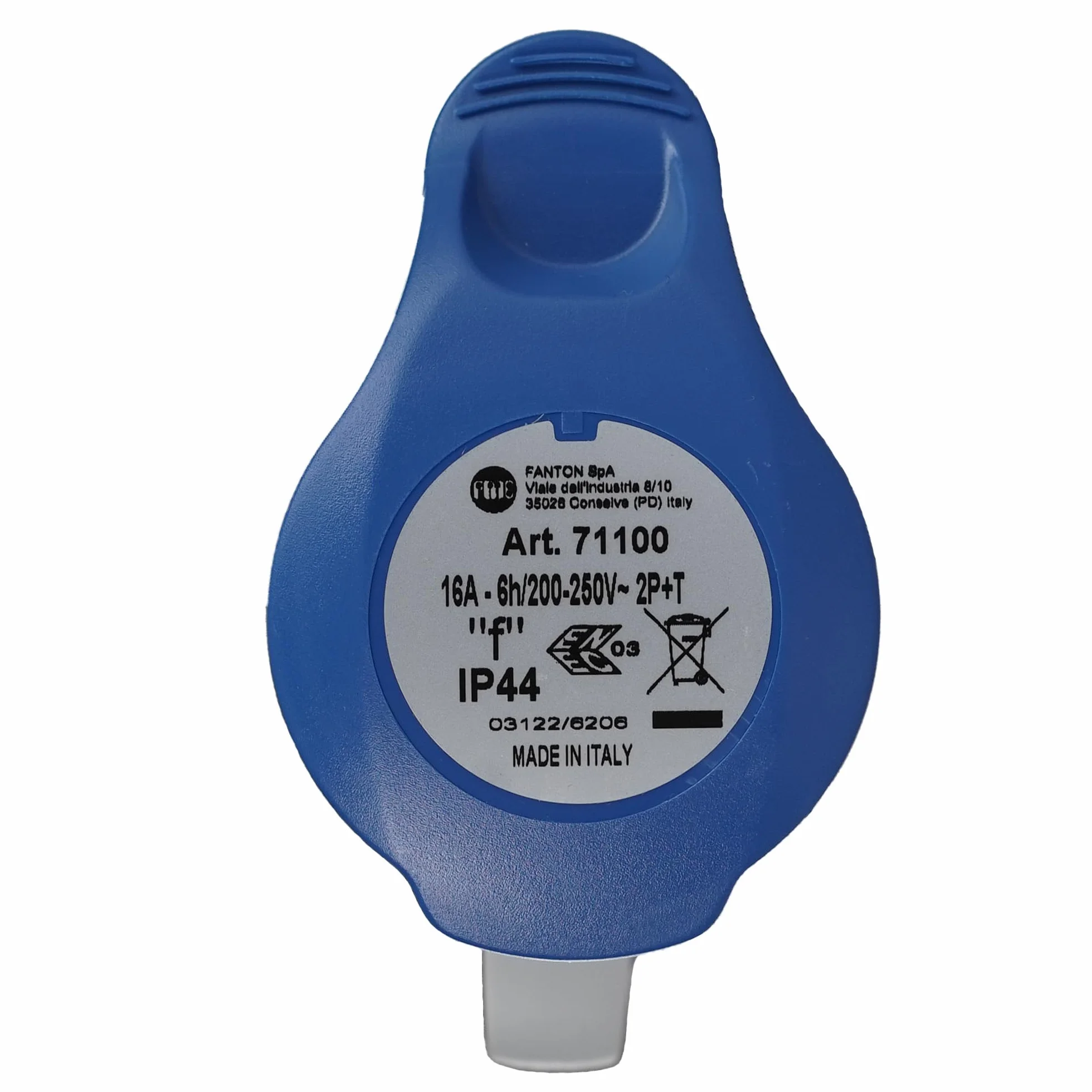 FANTON ARGO 2P+T 16A 200-250V 6h IP44 Prise mobile câblage rapide