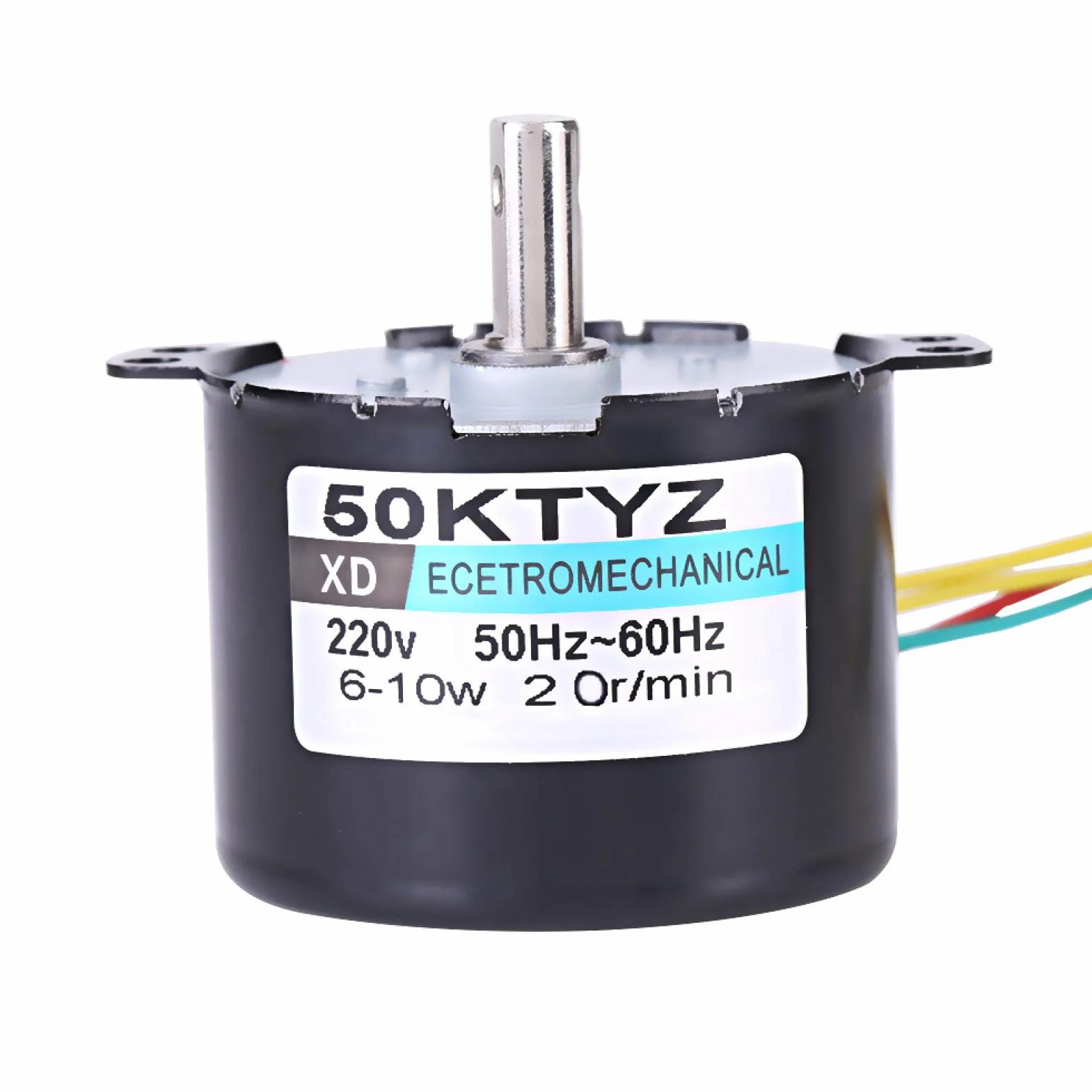 Moteur Synchrone Électrique 220V 50KTYZ 10W 0.5A 2.5/20 tr/min