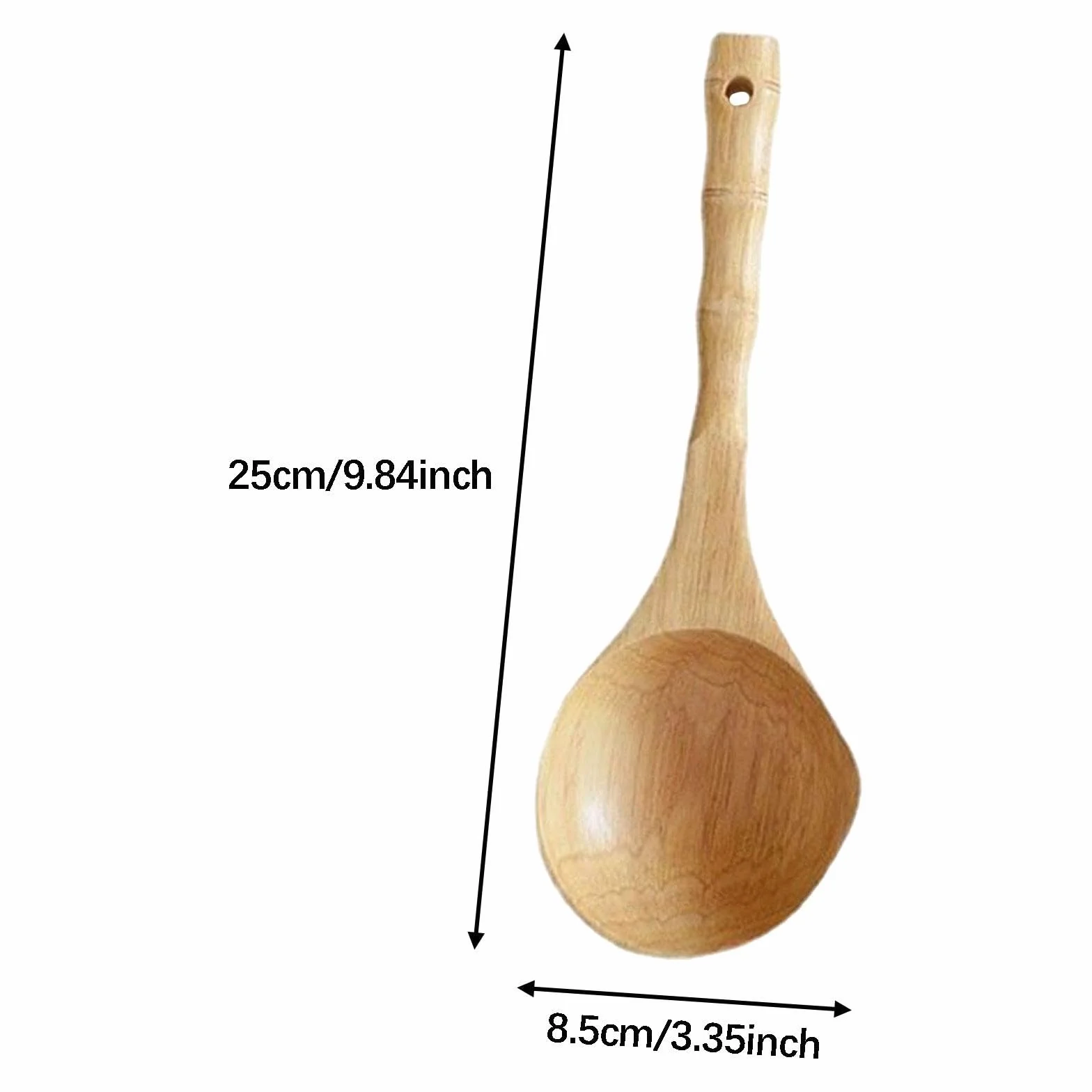 Louche en Bois pour Sauna et SPA, Cuillère à Eau en Bois Massif avec Manche Long