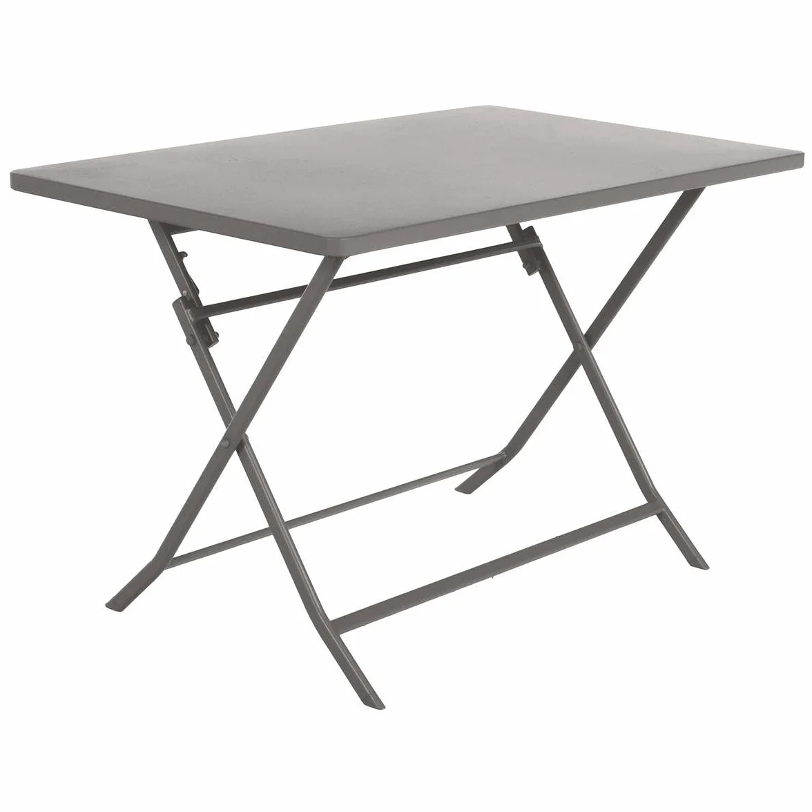 Hespéride Table de Jardin Pliante Rectangle Greensboro 4 Places Tonka Acier Antirouille