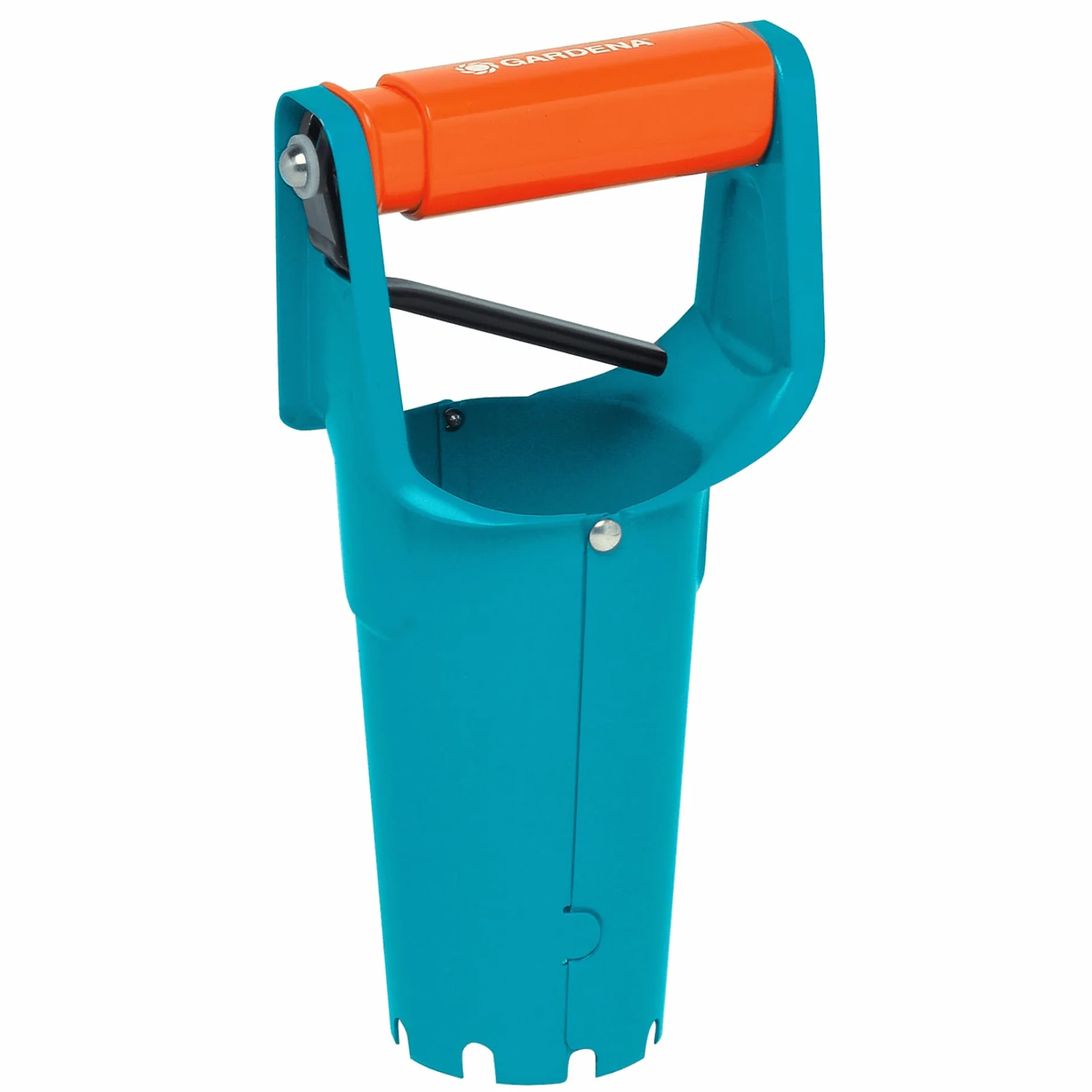 Plantoir à bulbes de Gardena : accessoire idéal pour la pose de bulbes, avec mécanisme de dégagement automatique et échelle de profondeur, en acier de qualité avec revêtement Duroplast (3412-20)