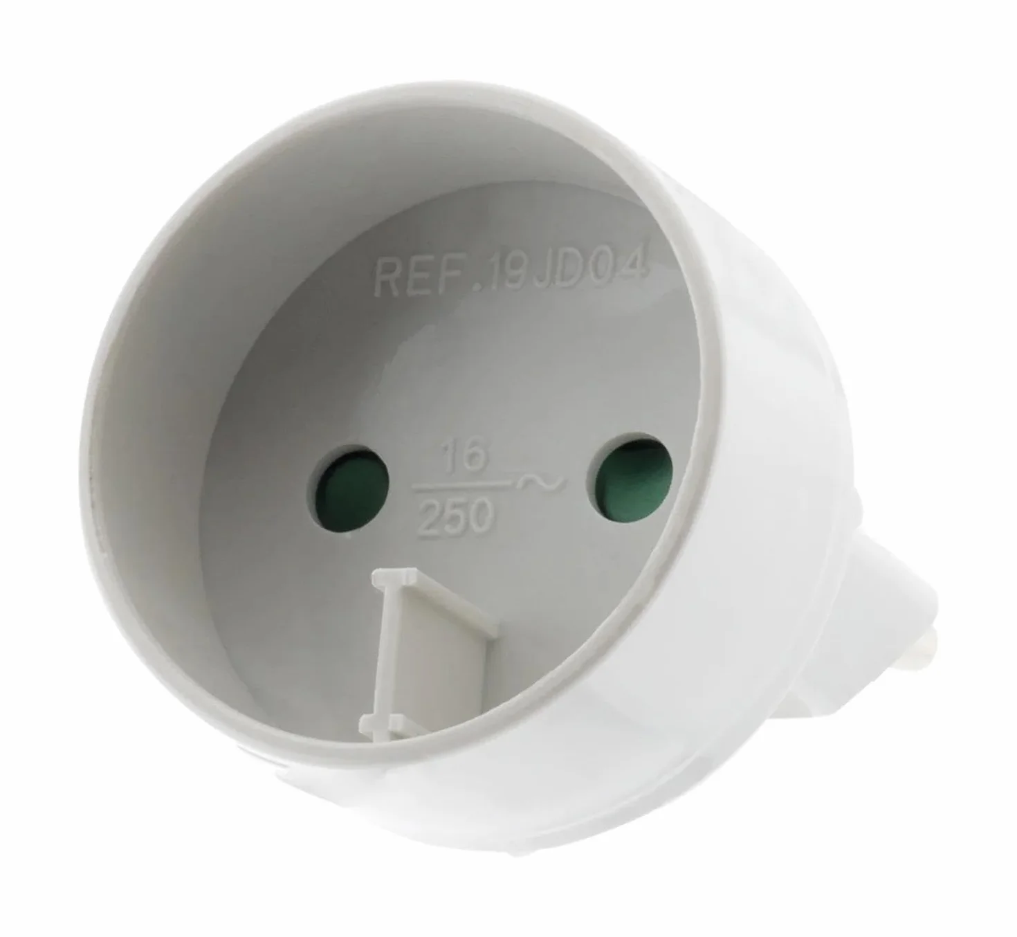 Adaptateur Secteur Type C Mâle 6A vers Femelle 16A 1320W Transformateur Électrique Blanc