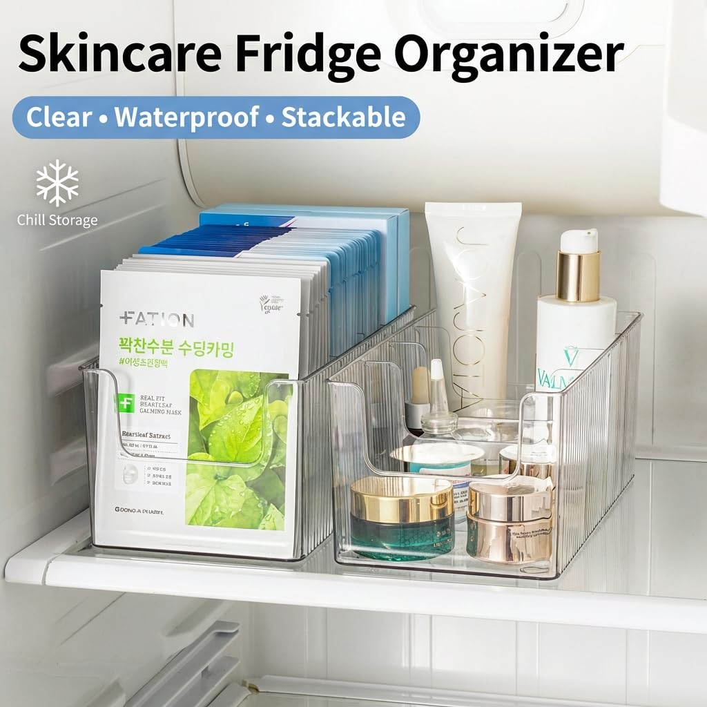 Clear Acrylic Vanity Organizer with Four Compartments