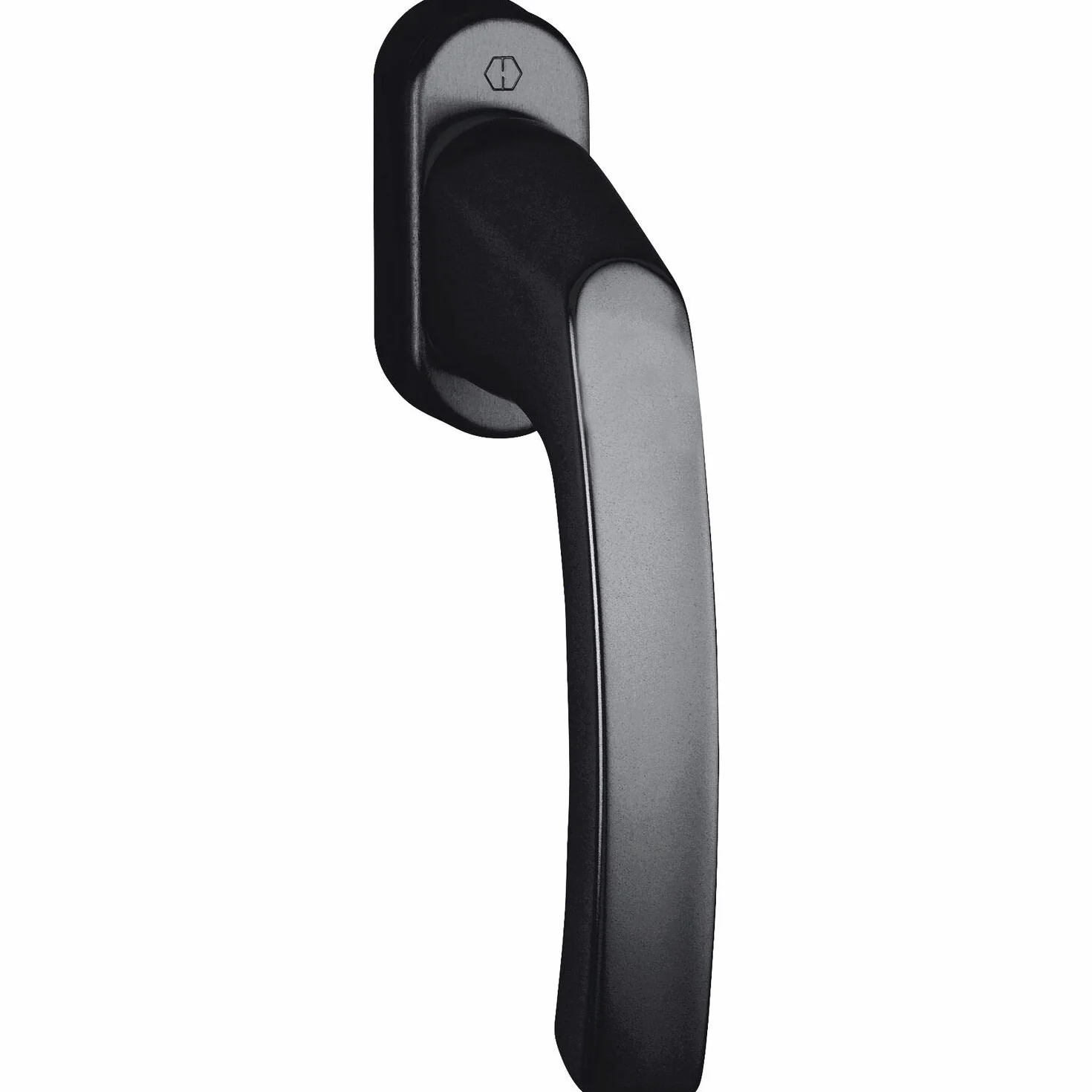 HOPPE Poignée de fenêtre LIÈGE VK 7 x 40 mm aluminium noir mat