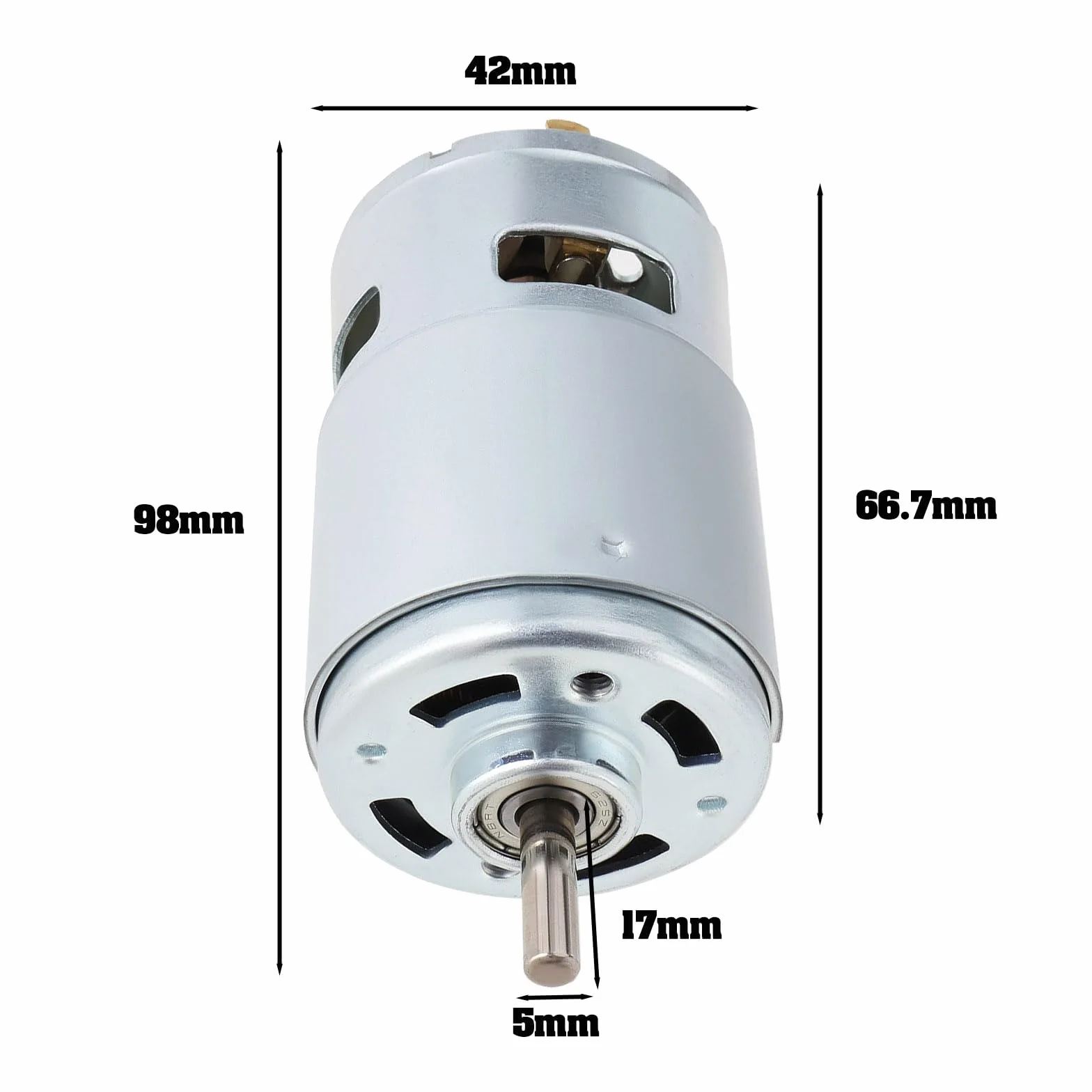 Moteur à Courant Continu 12V-36V 12000 RPM 775 Haute Puissance pour Drone Tondeuse à Gazon 98x42x5mm