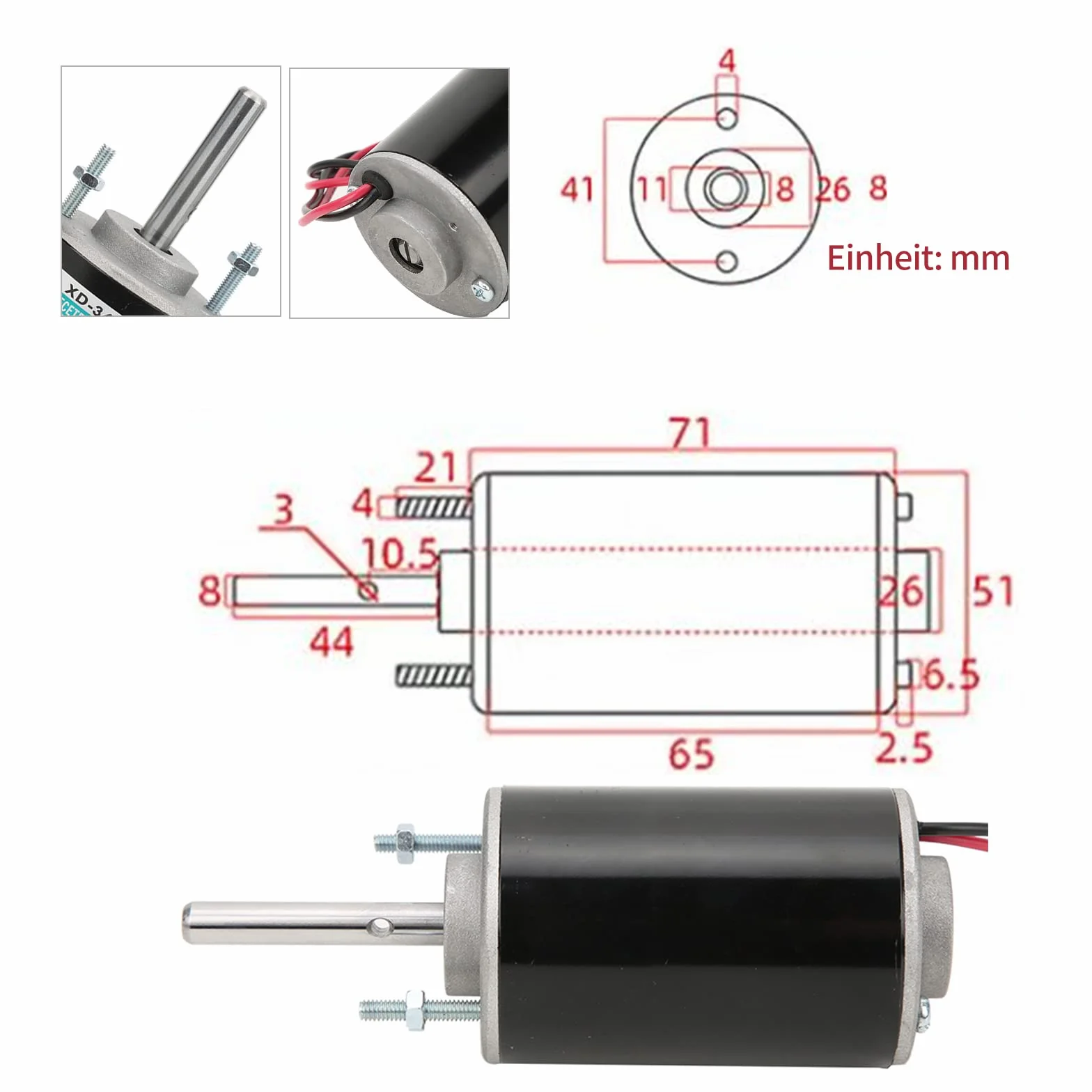 Mini 12V/24V Dauermagnet Motor DC Reversibel Hohe Geschwindigkeit Geräuscharmer Permanentmagnet Motor DIY Generator