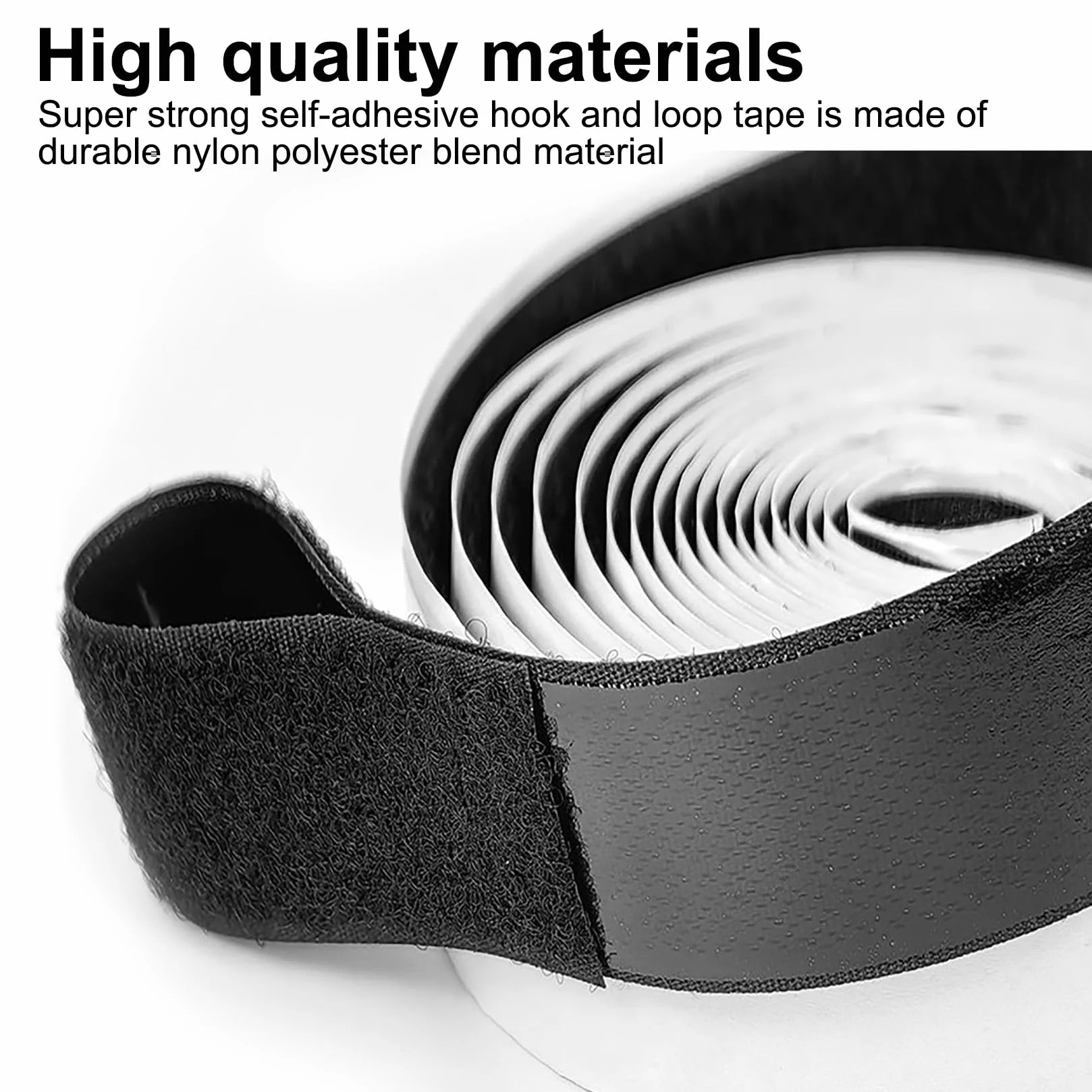 Ruban Scratch Autocollant Double Face Extra Forte 35 mm x 5 m Noir pour Tissus Moustiquaire Fenêtre