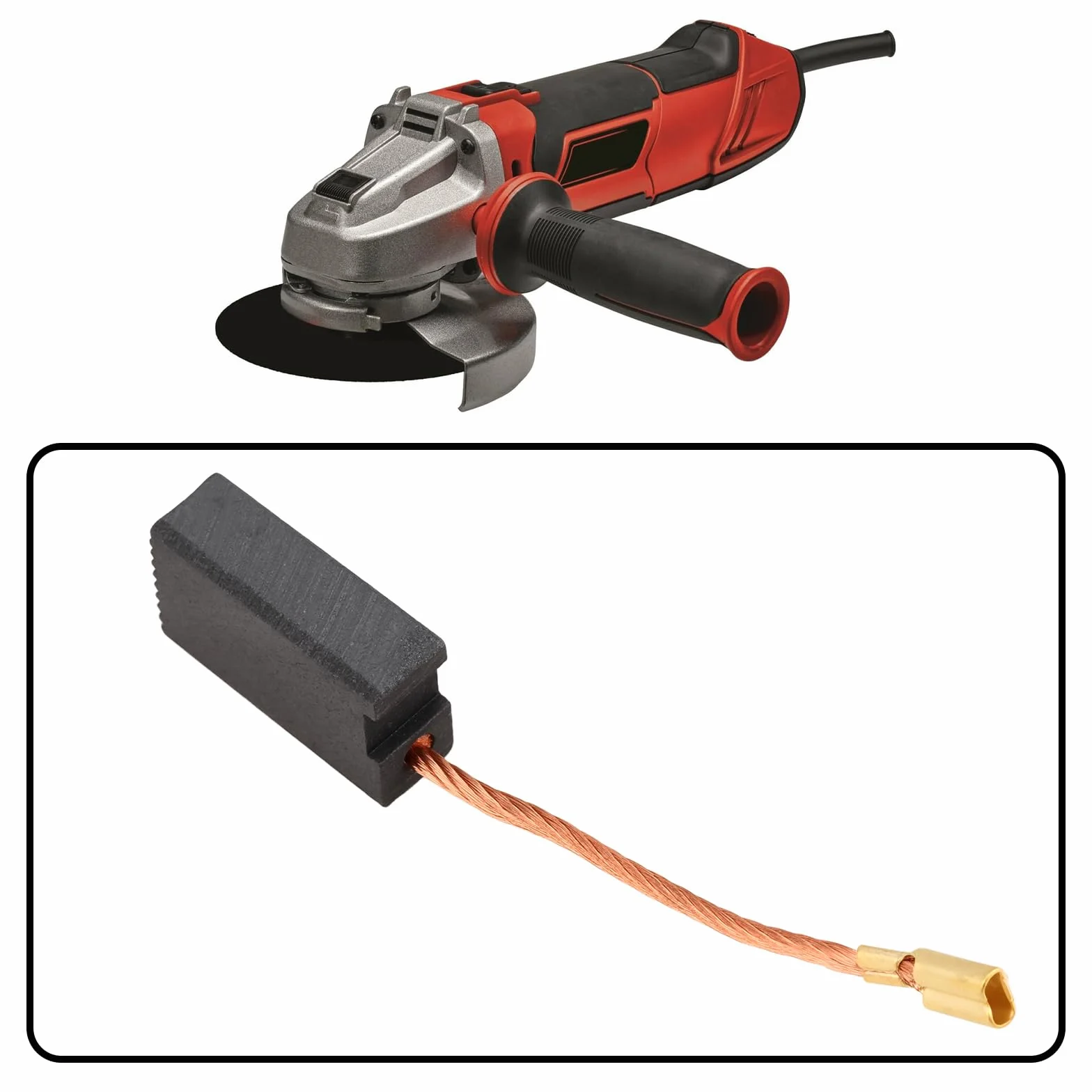 ECSiNG Balais de Charbon pour Meuleuse d'Angle RC-439 6 x 11 x 18 mm Compatible Einhell Expert TE-AG 125 CE