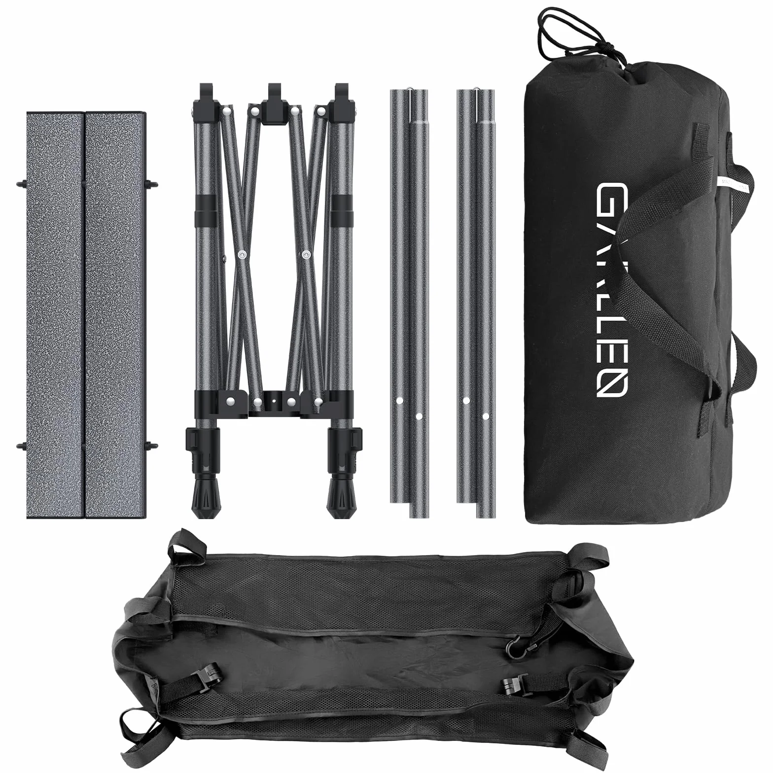 GARLLEN Table de Camping Pliante Portable Deux Réglages de Hauteur Imperméable 3-4 Personnes
