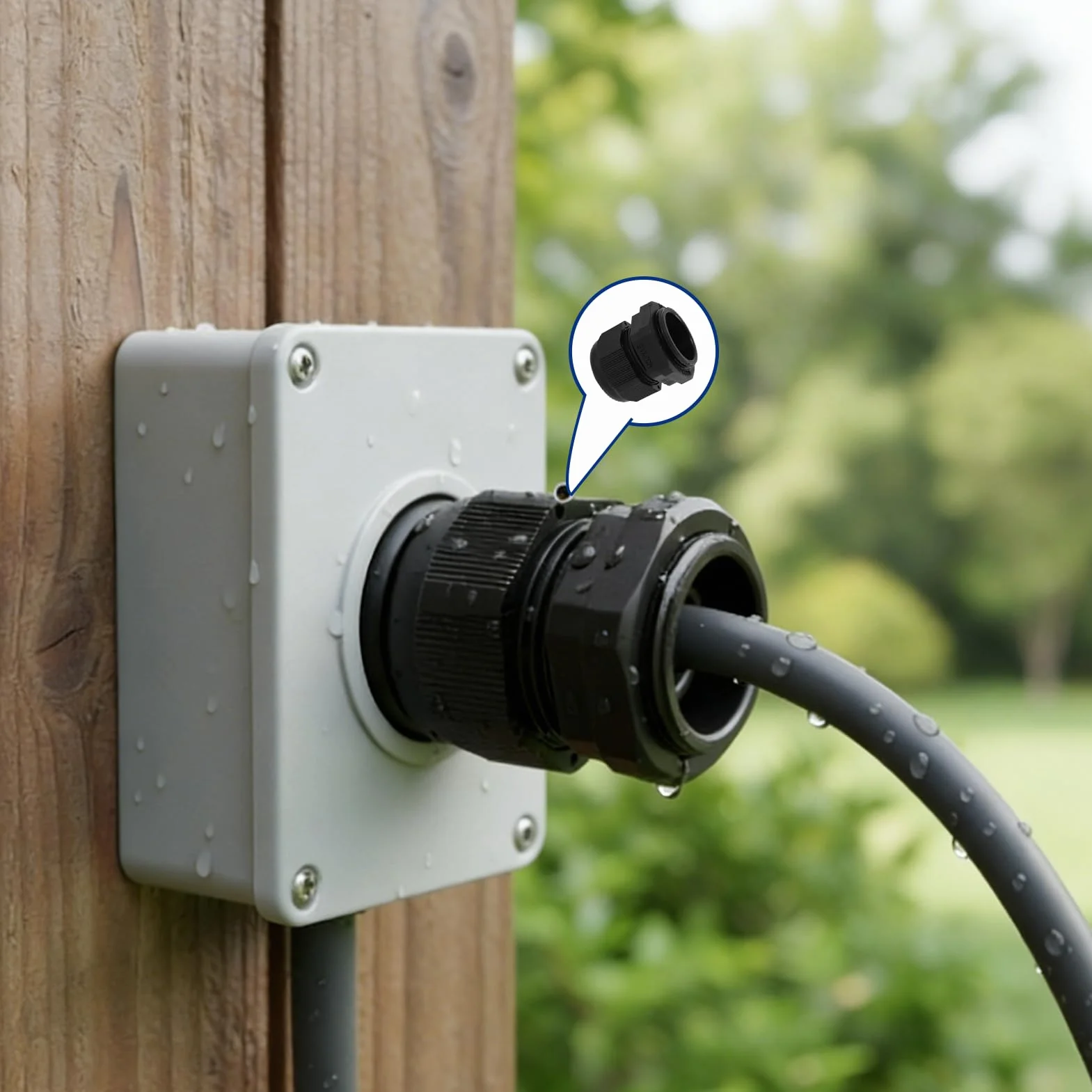 Lot de 6 Presse-étoupes M32 étanche IP68 Connecteurs Glandes pour câble 18-25 mm